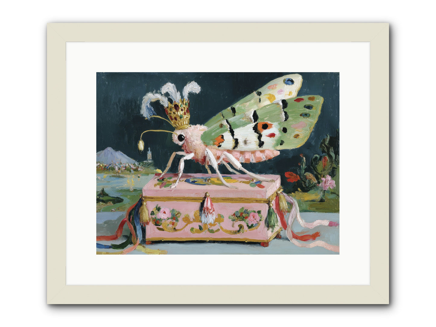 Ballet of the Luminous -- Framed Print - White 16x12