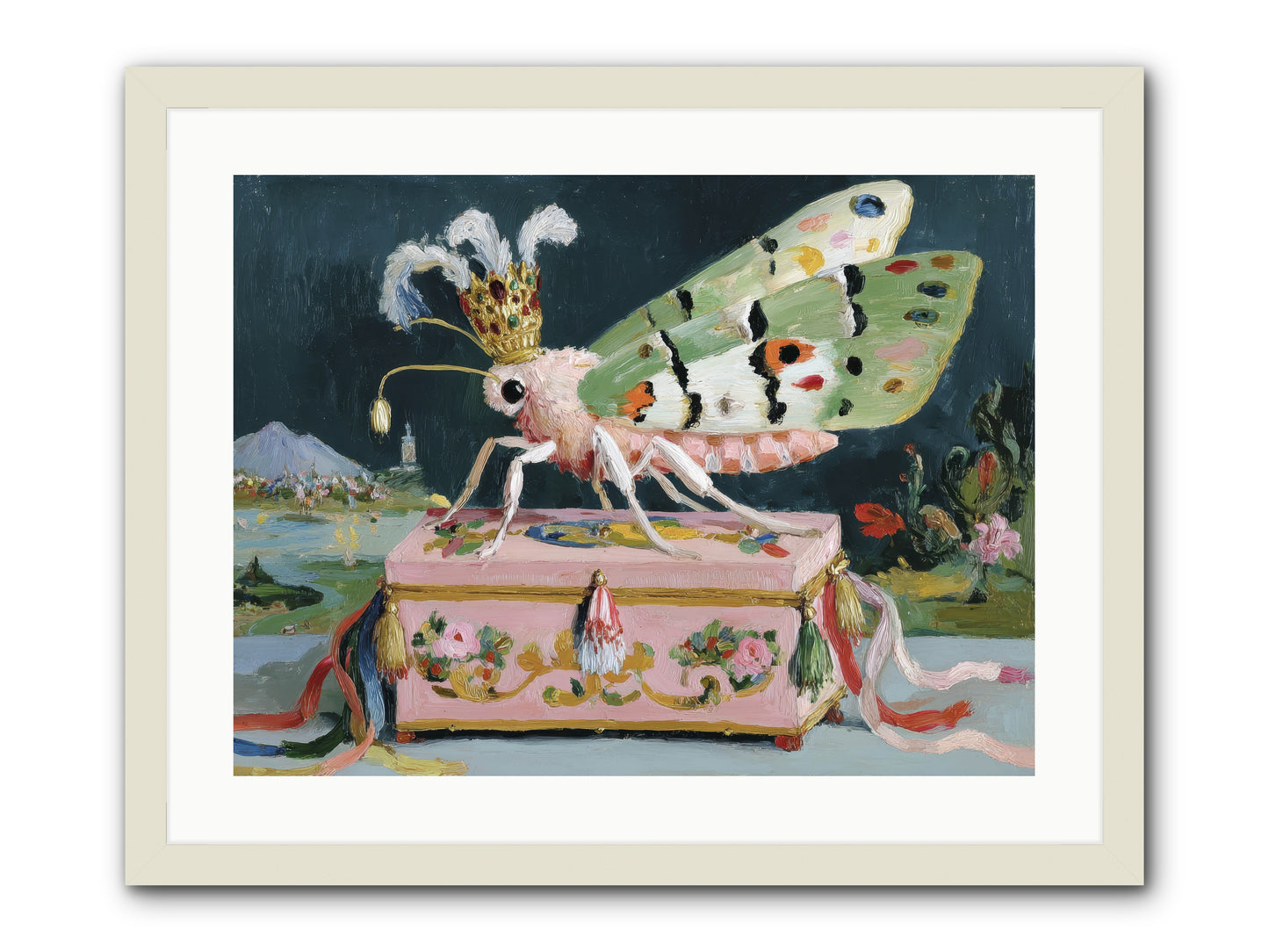 Ballet of the Luminous -- Framed Print - White 24x18