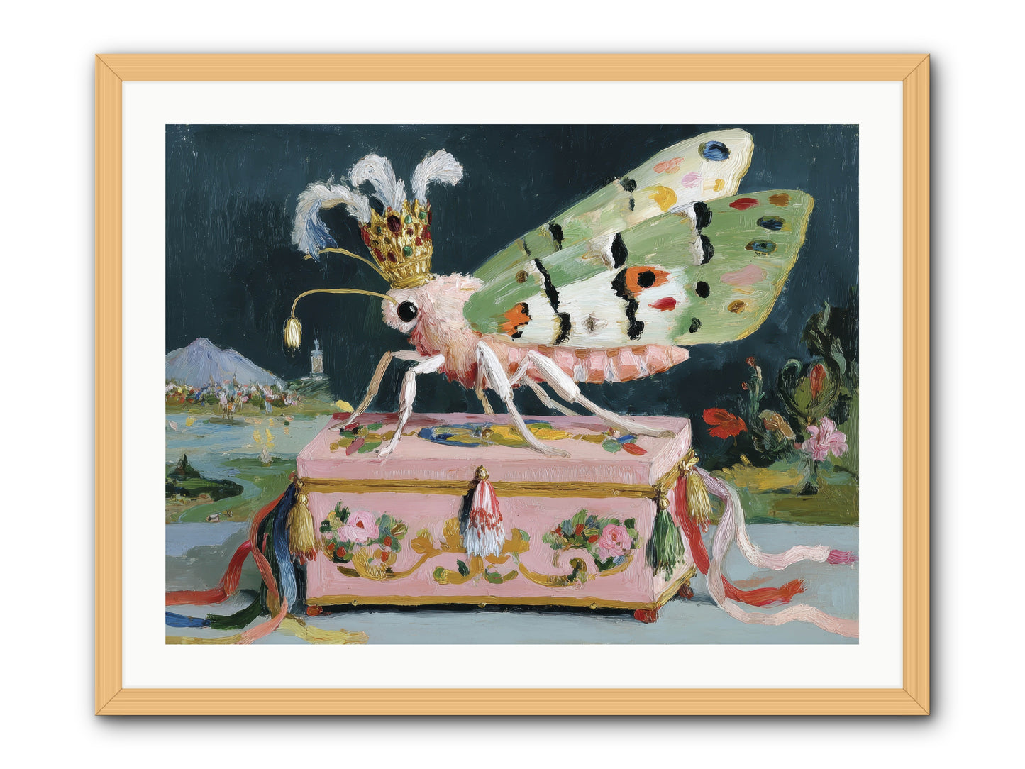 Ballet of the Luminous -- Framed Print - Natural 32x24
