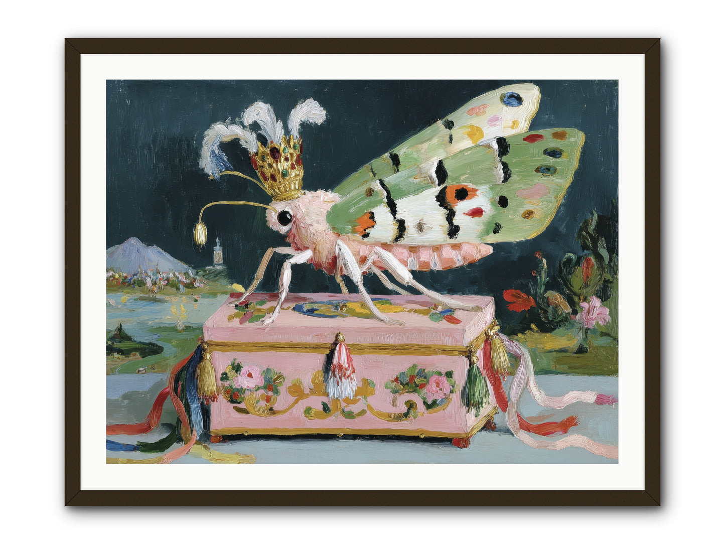 Ballet of the Luminous -- Framed Print - Black 40x30