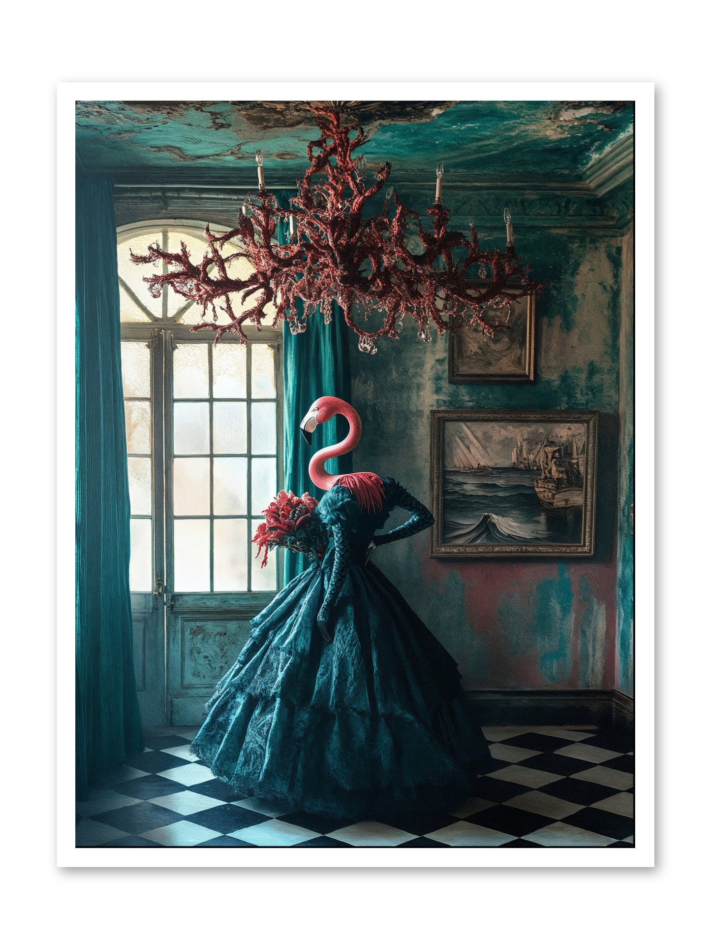 Ballrooms below seaRez -- Loose Canvas Print 30x40