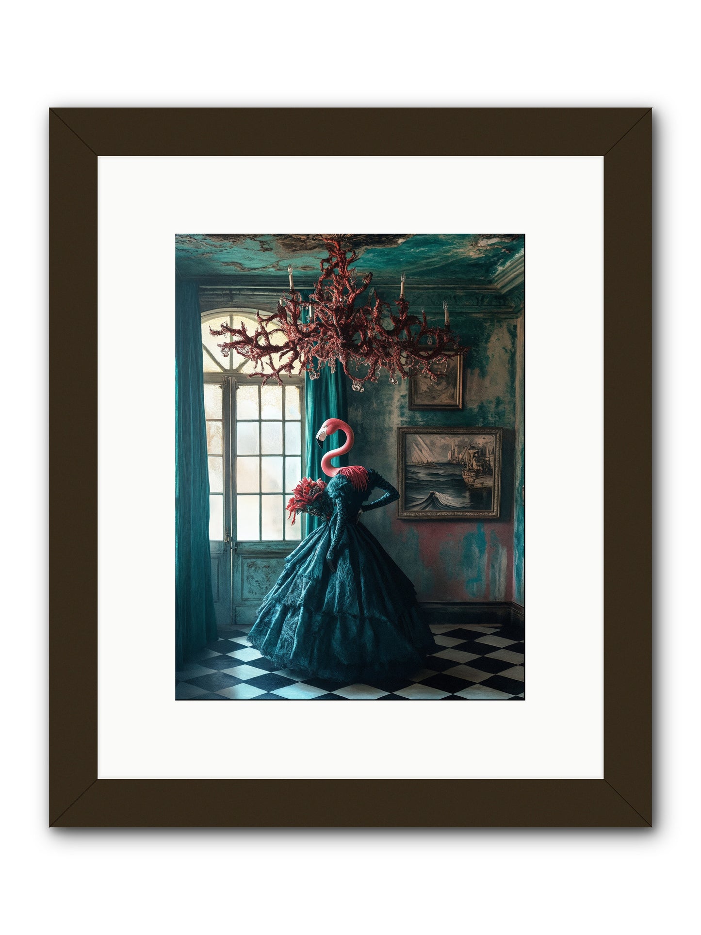 Ballrooms below seaRez -- Framed Print - Black 9x12