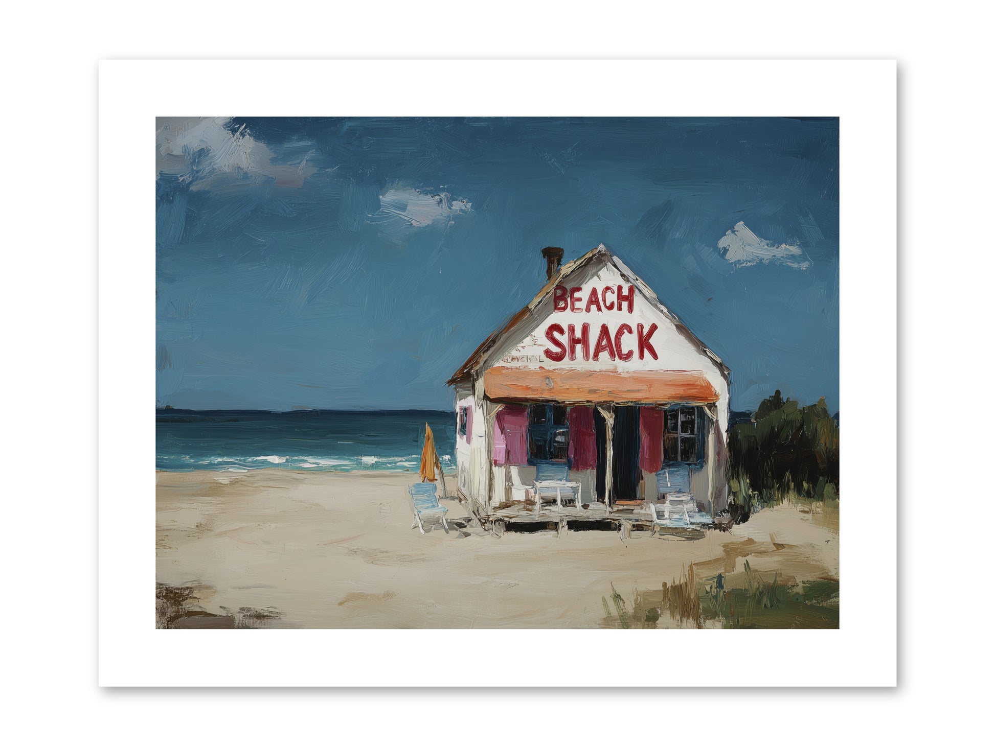 Barefoot Headquarters -- Paper Print 12x9