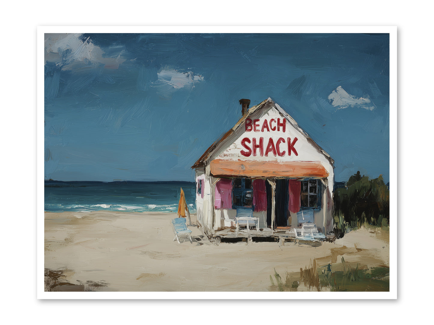 Barefoot Headquarters -- Loose Canvas Print 48x36