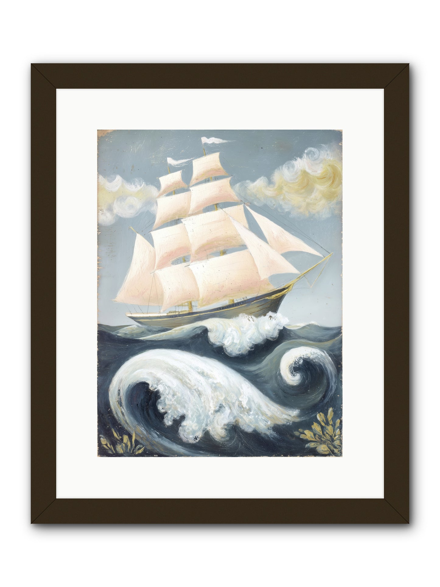 Barnacle Ghost -- Framed Print - Black 12x16