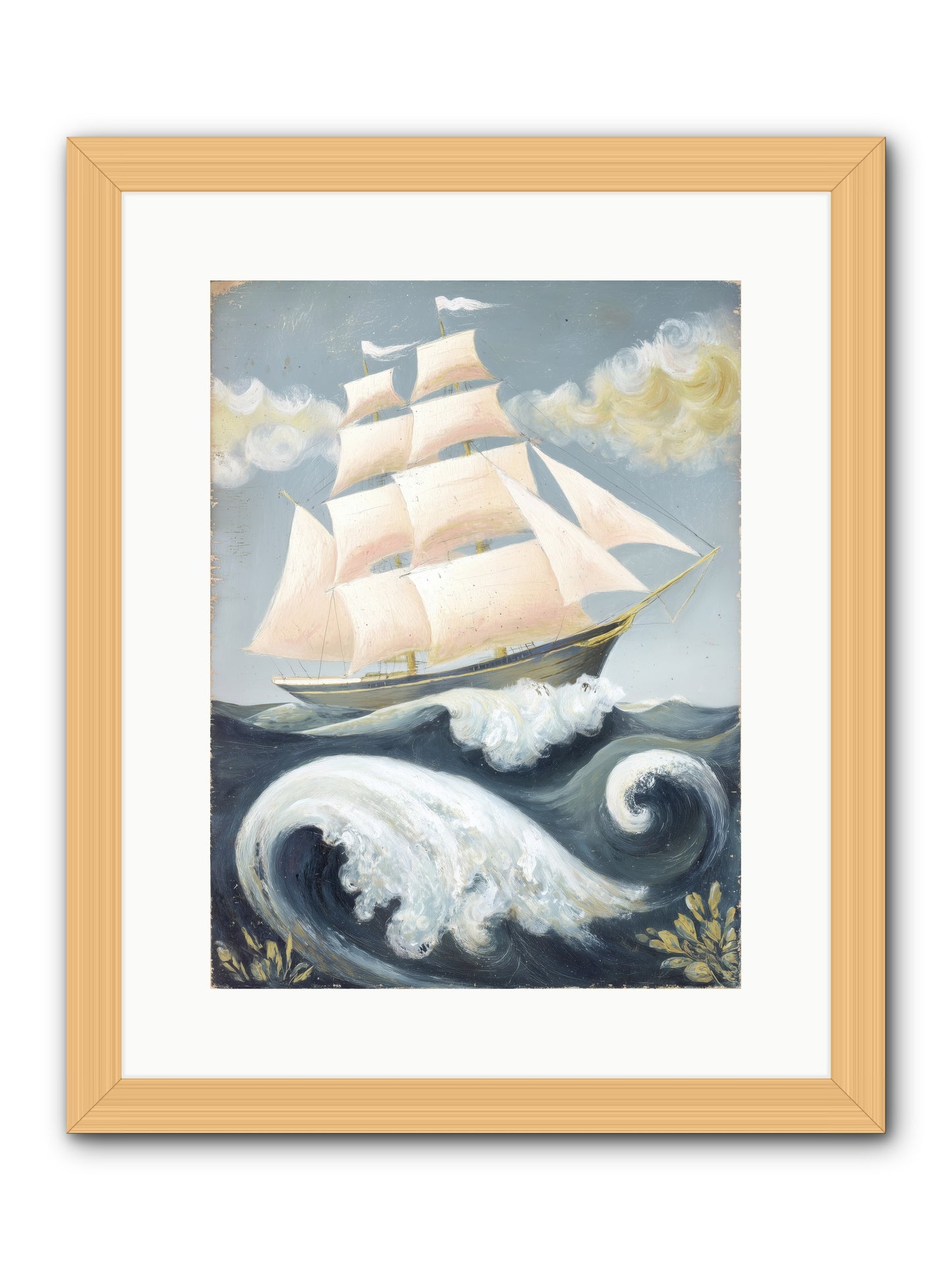 Barnacle Ghost -- Framed Print - Natural 12x16