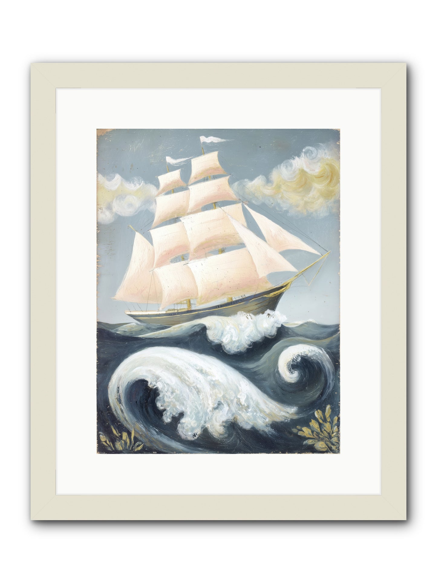Barnacle Ghost -- Framed Print - White 12x16