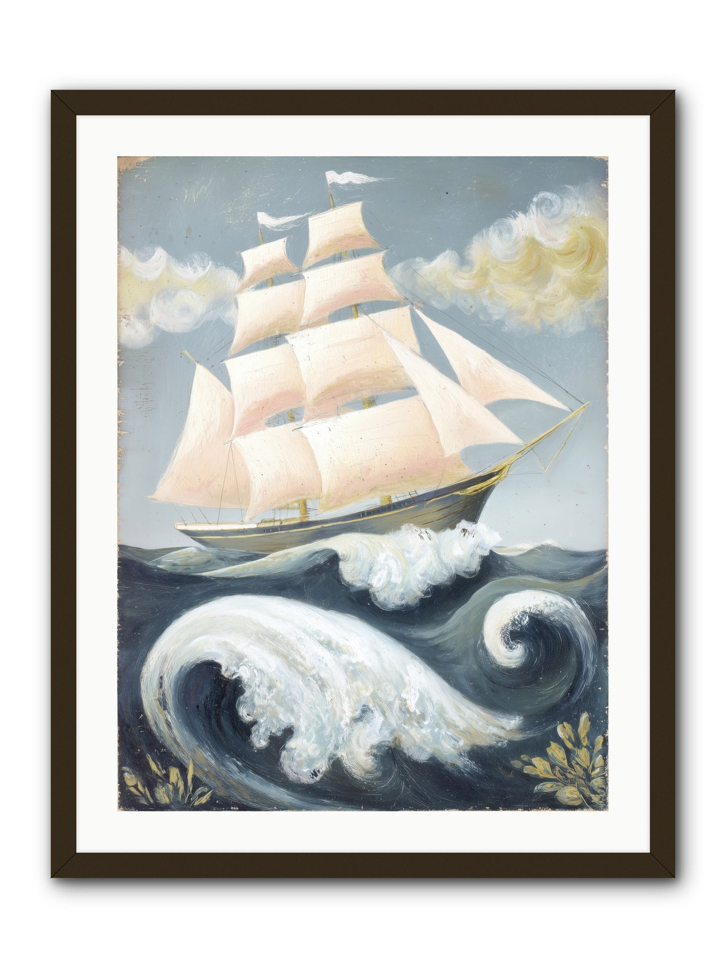 Barnacle Ghost -- Framed Print - Black 24x32