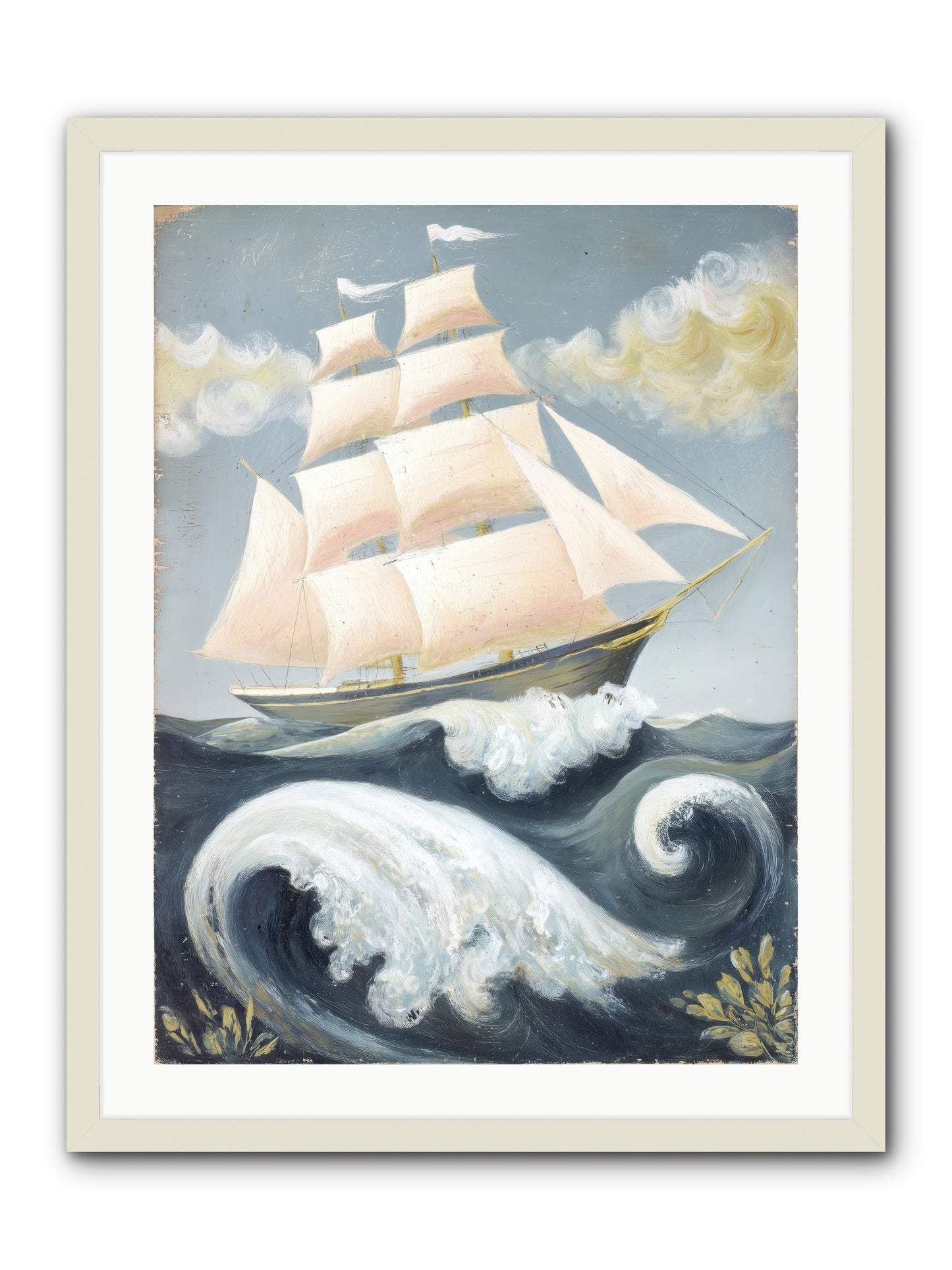 Barnacle Ghost -- Framed Print - White 24x32