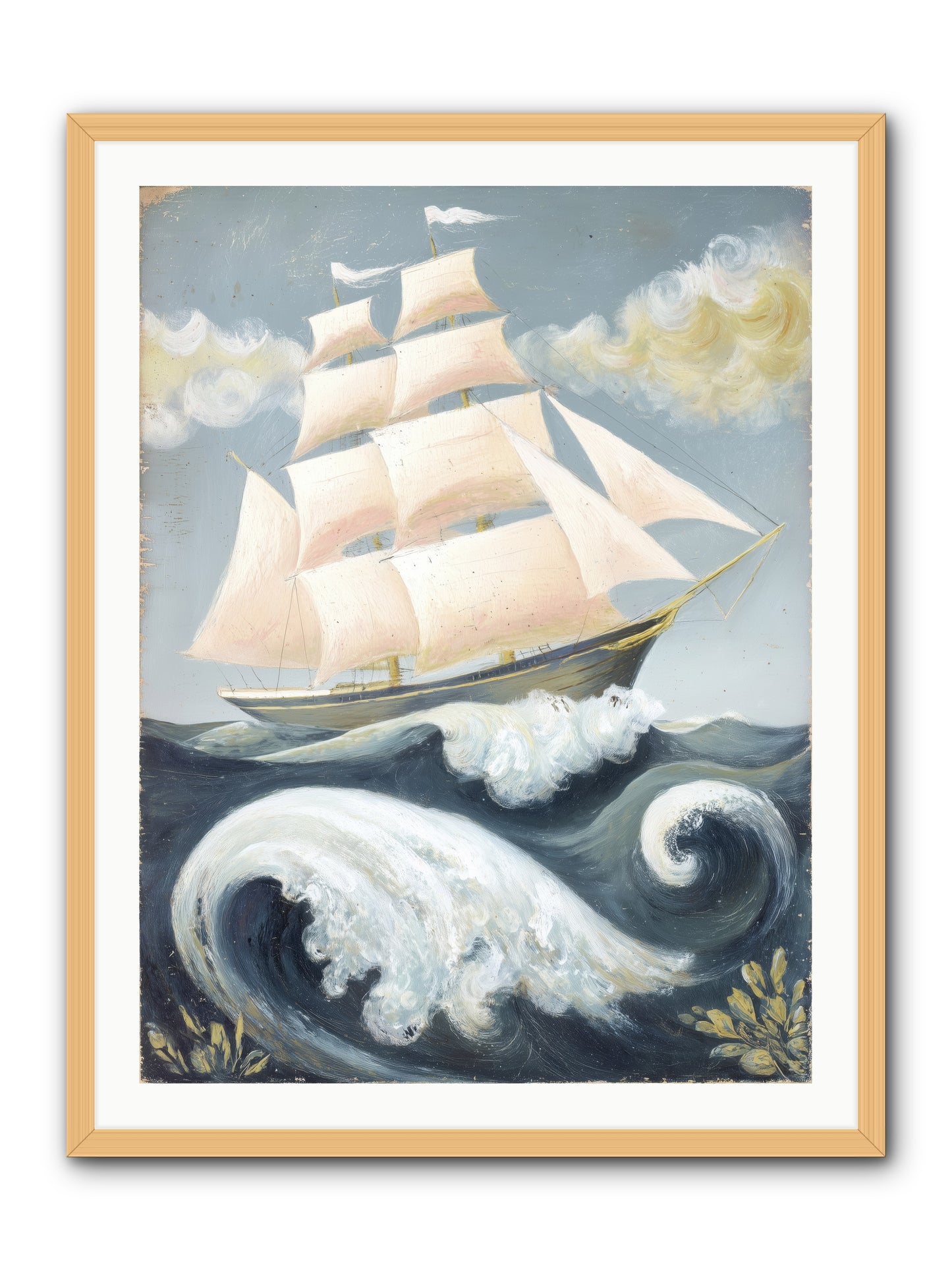 Barnacle Ghost -- Framed Print - Natural 30x40