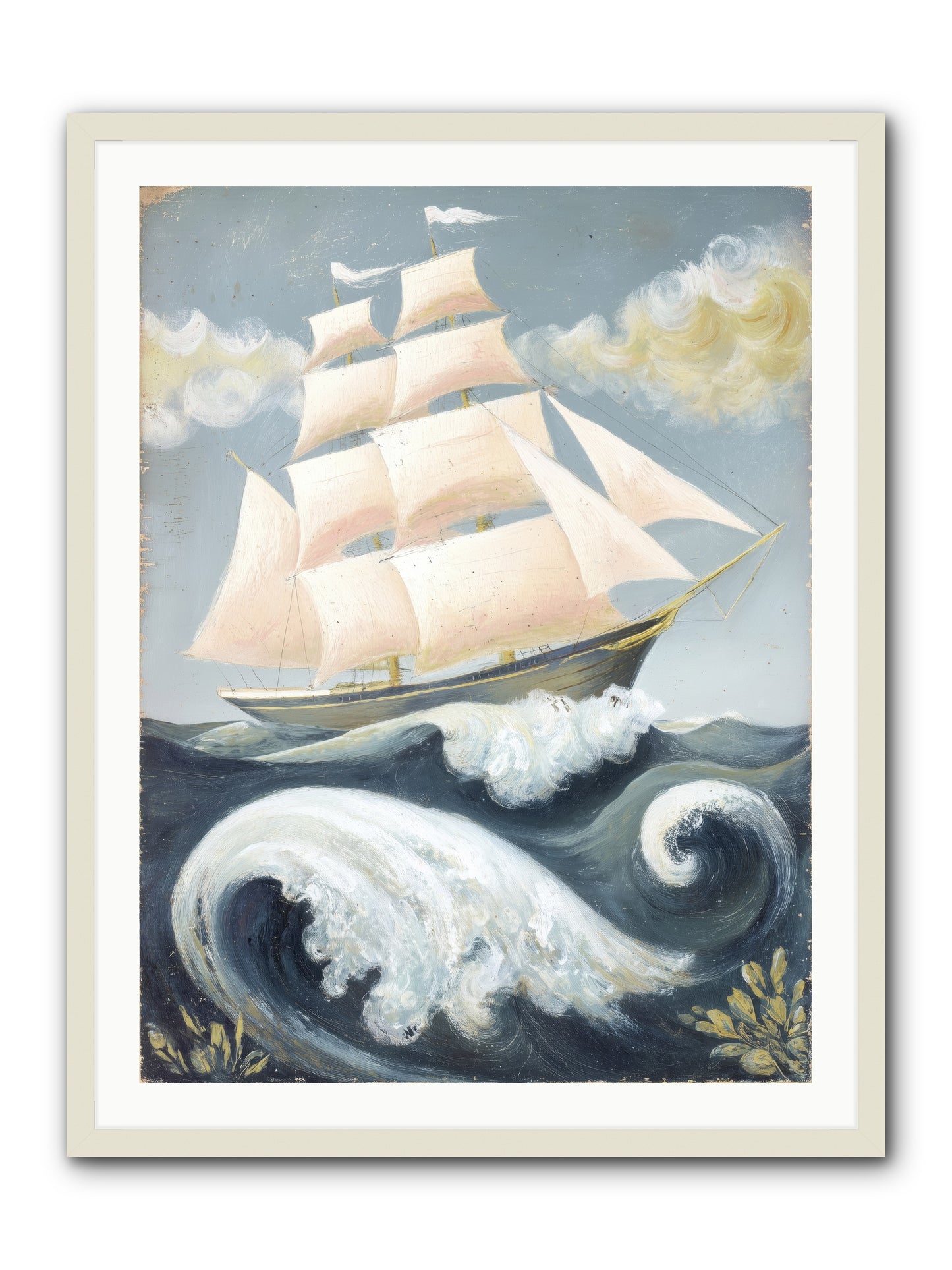 Barnacle Ghost -- Framed Print - White 30x40