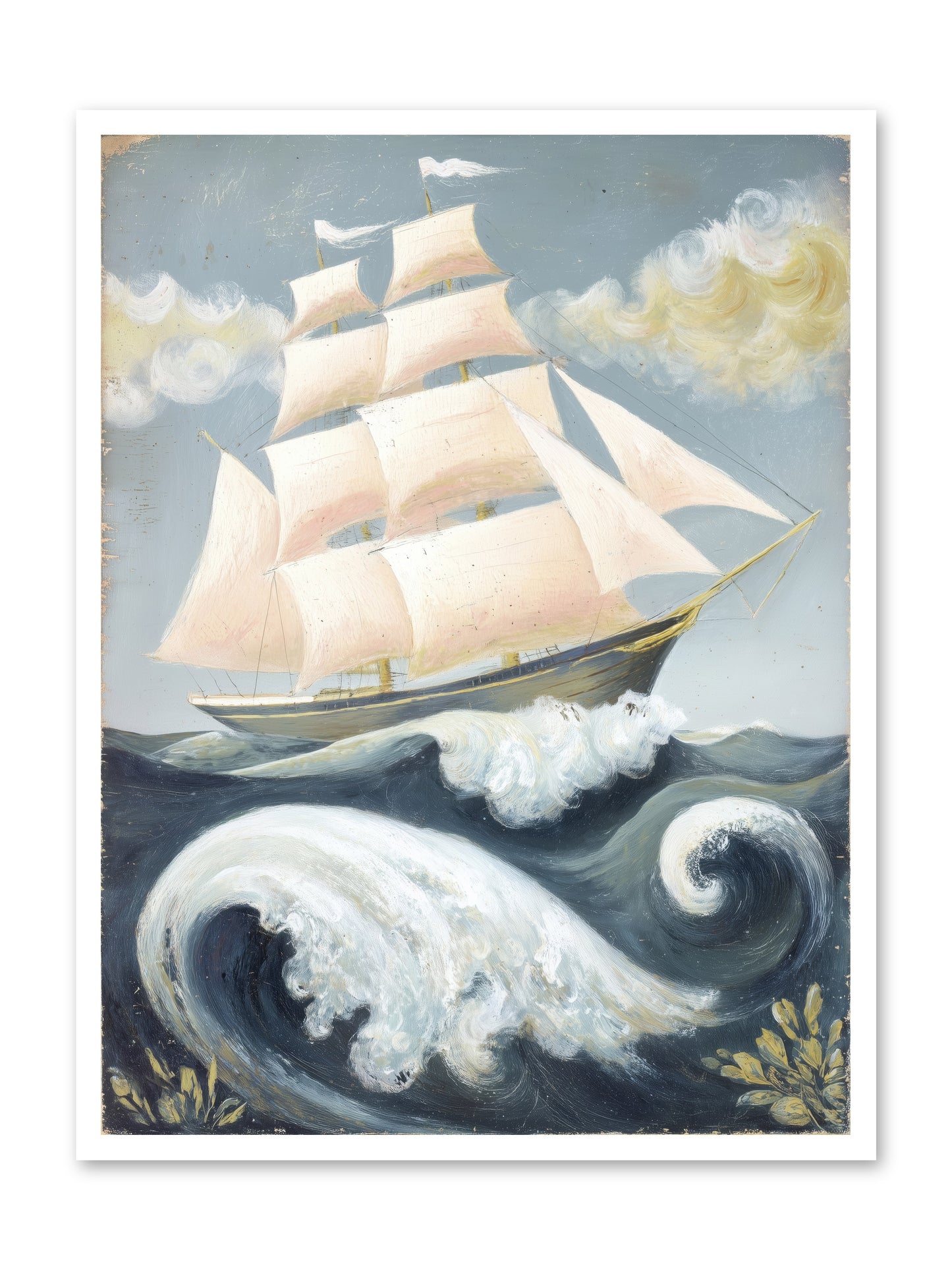 Barnacle Ghost -- Loose Canvas Print 30x40