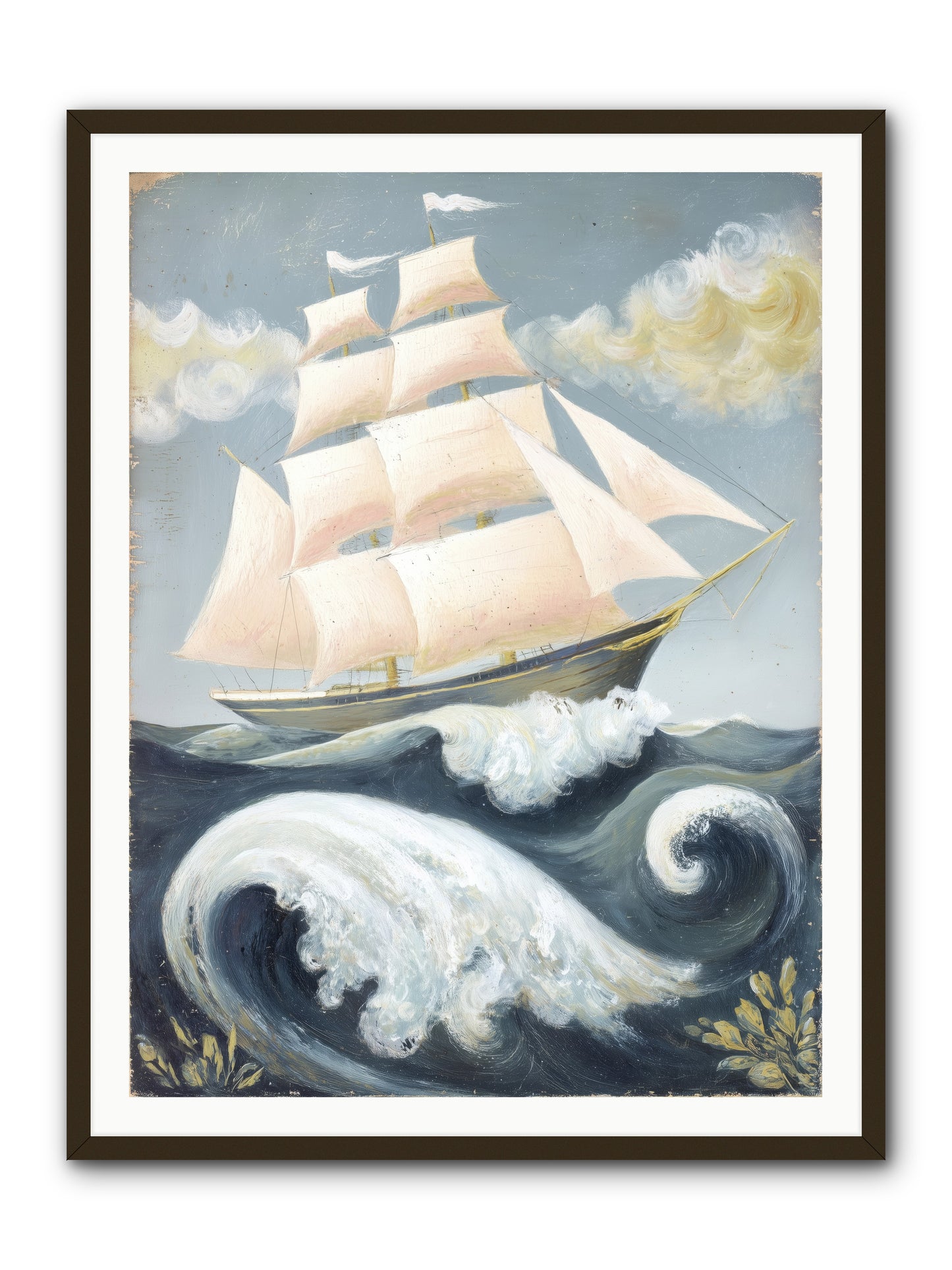 Barnacle Ghost -- Framed Print - Black 36x48