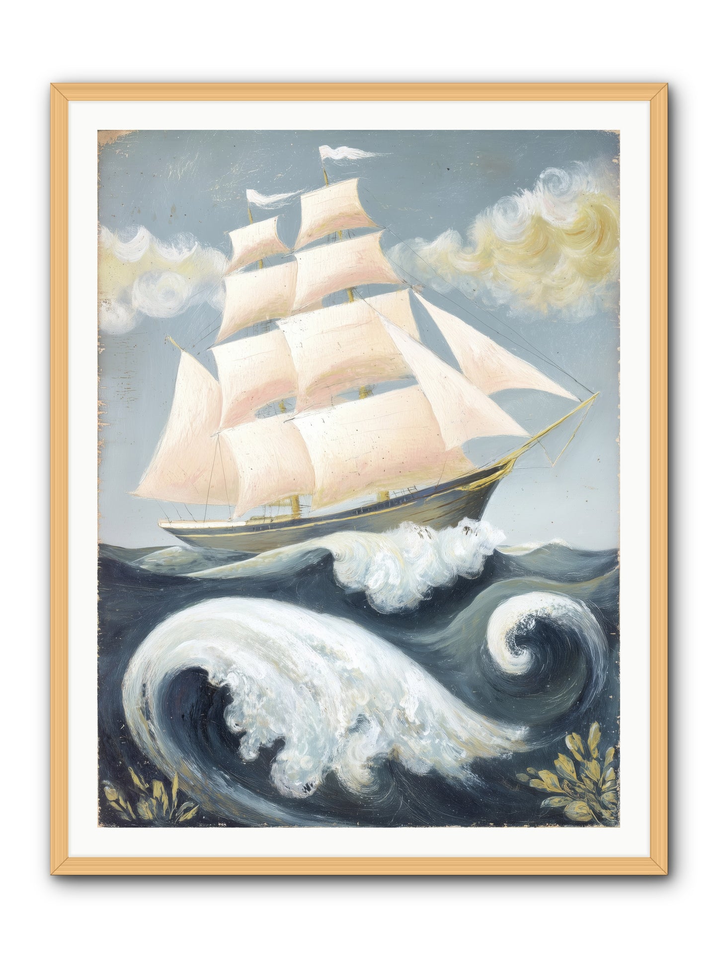 Barnacle Ghost -- Framed Print - Natural 36x48