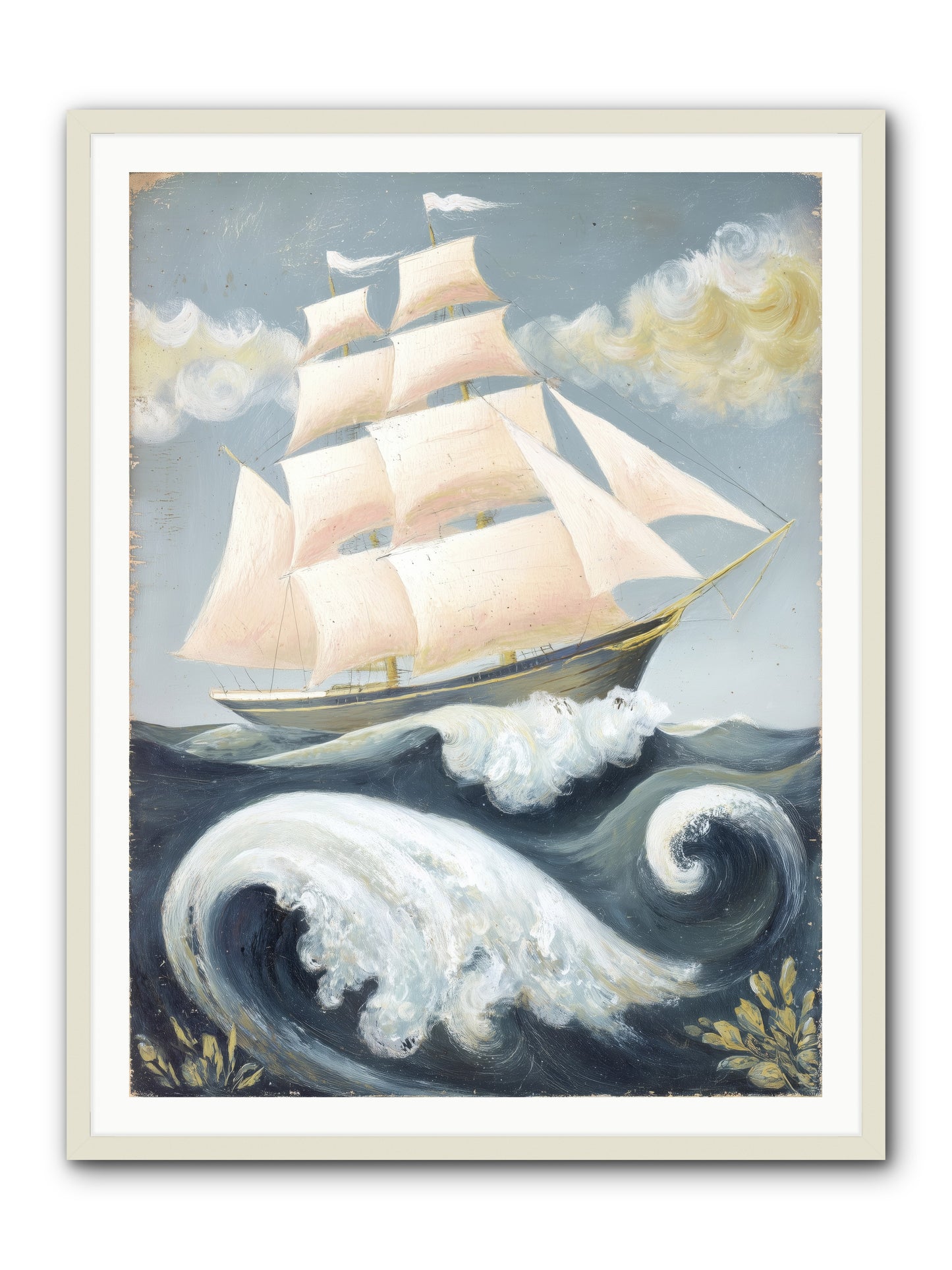 Barnacle Ghost -- Framed Print - White 36x48