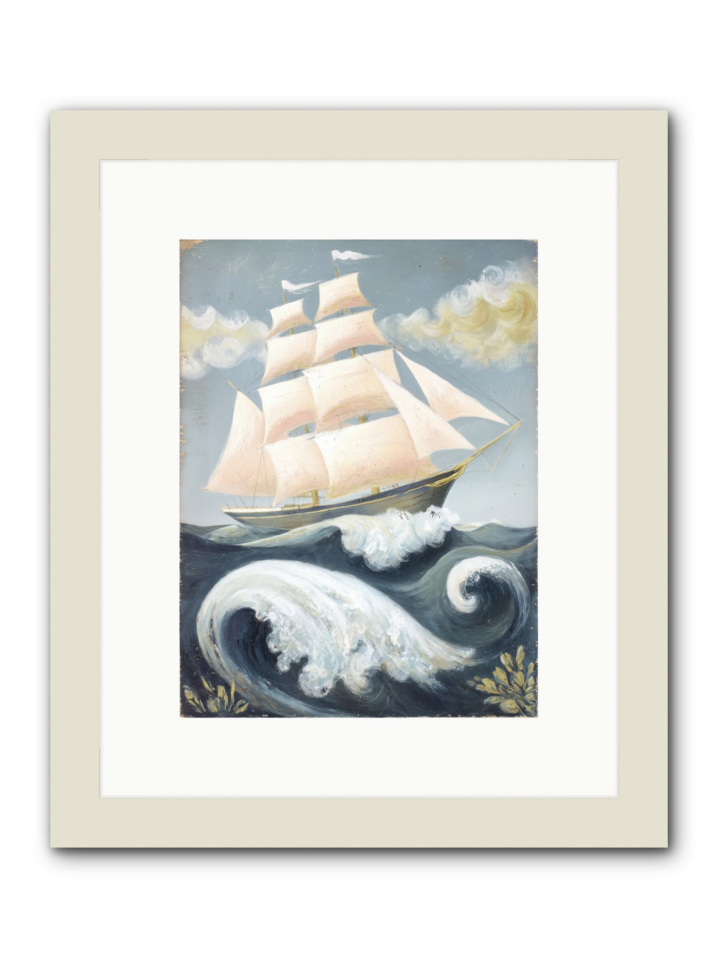 Barnacle Ghost -- Framed Print - White 9x12