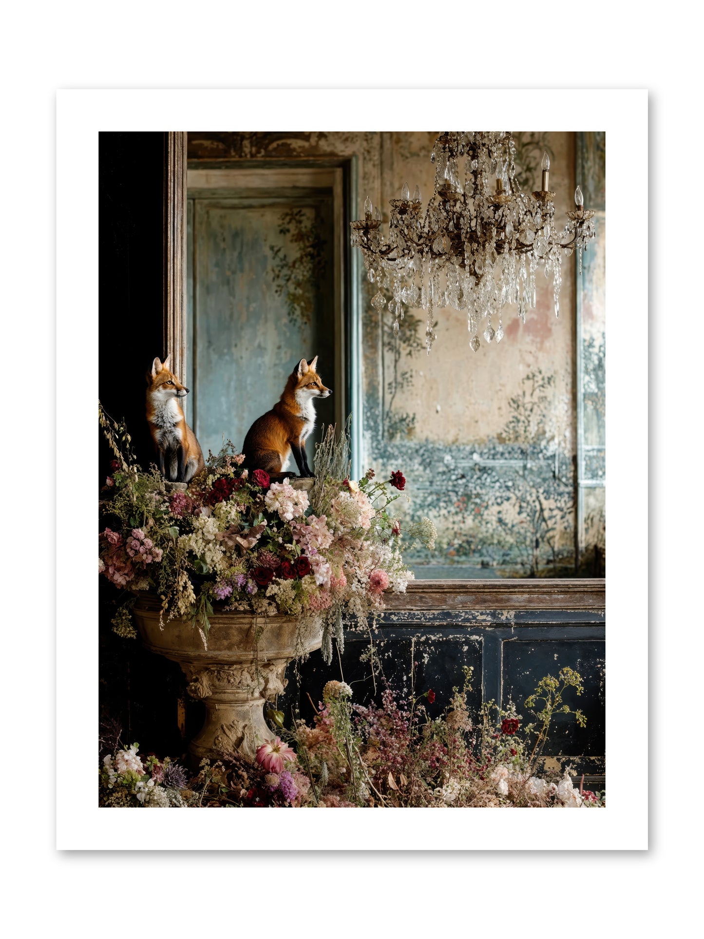 Baroque Wildlife -- Paper Print 12x16