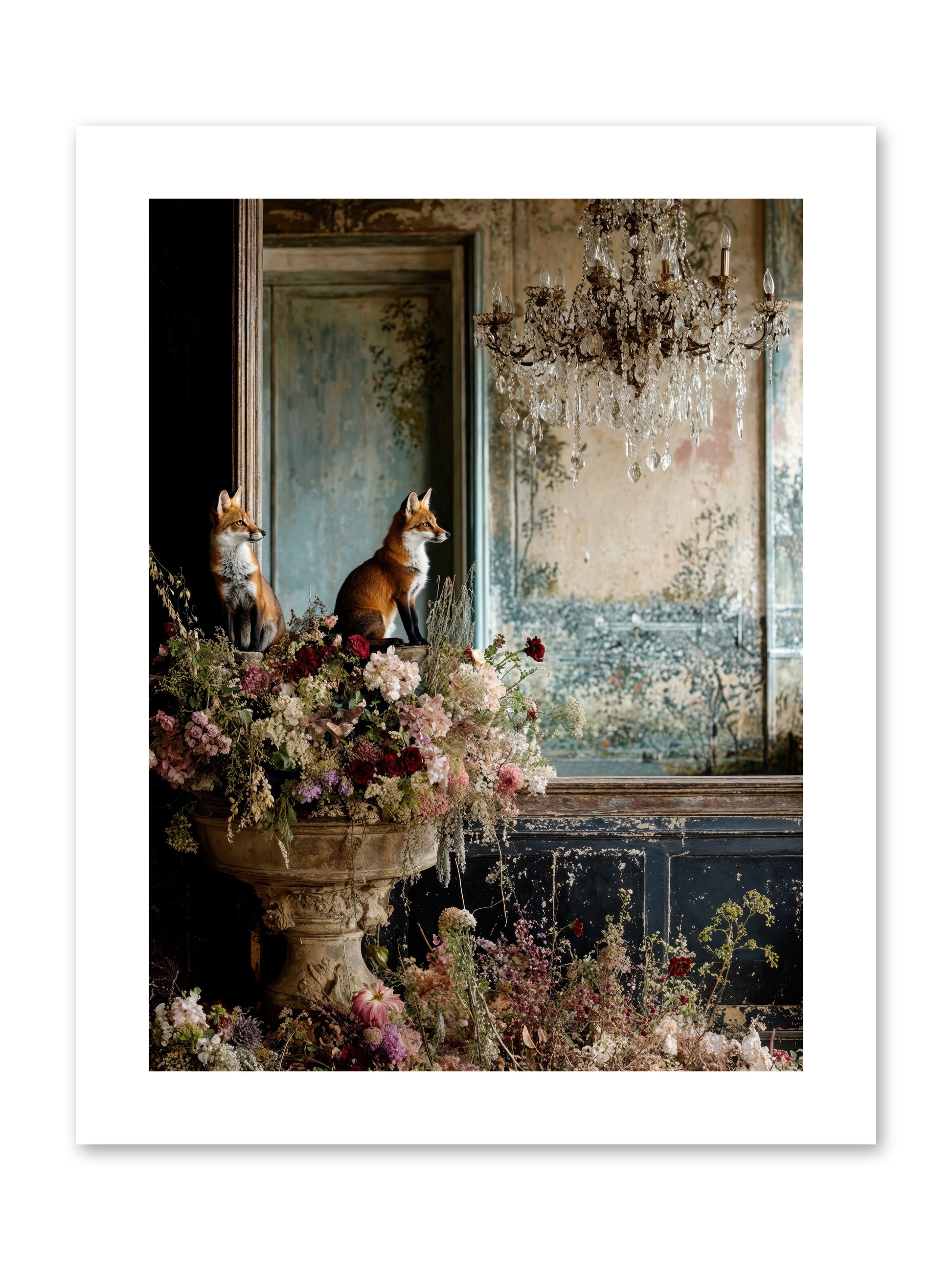 Baroque Wildlife -- Paper Print 9x12