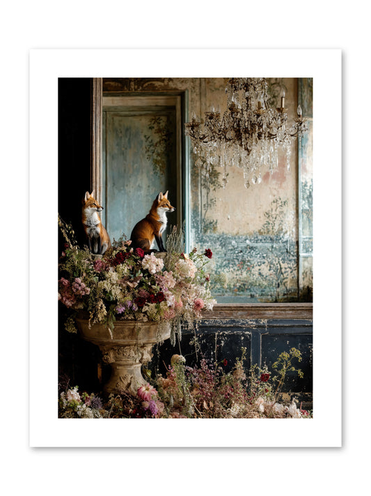 Baroque Wildlife -- Paper Print 9x12