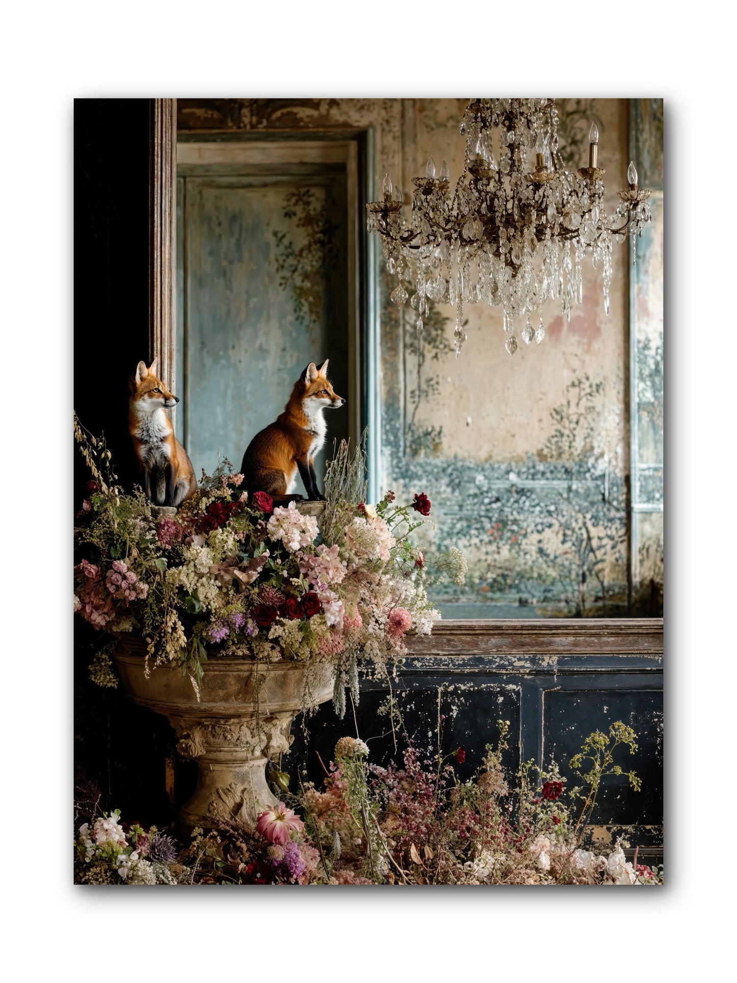 Baroque Wildlife -- Wrapped Canvas 9x12