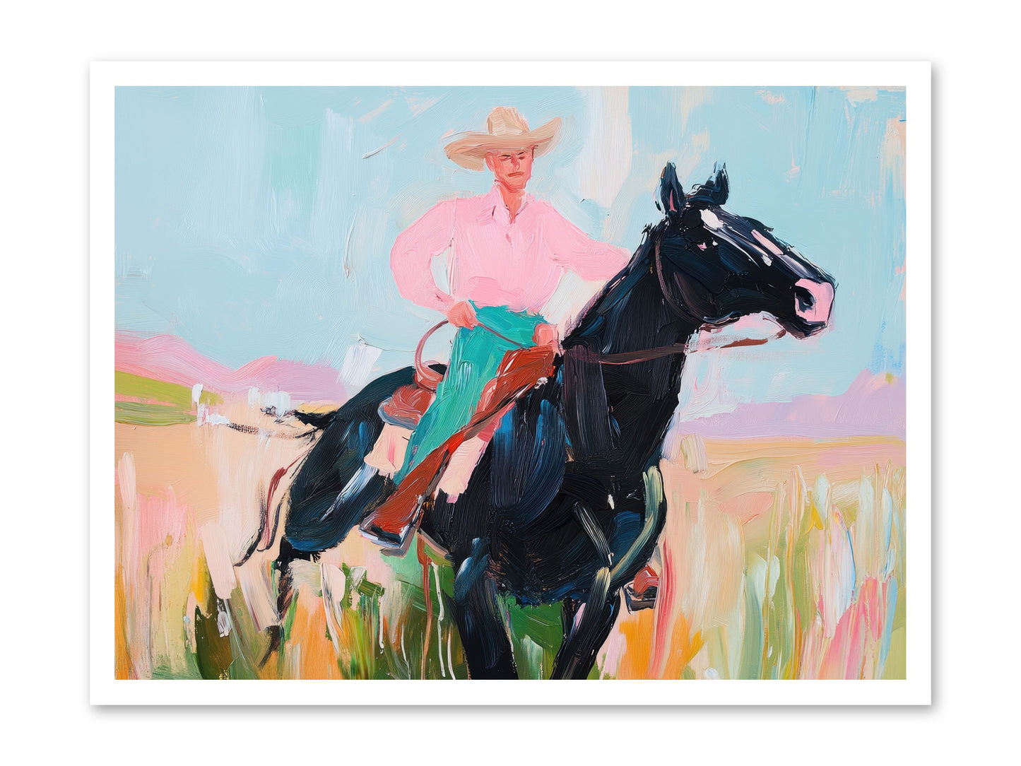 Barrel Racer's Dream -- Paper Print 32x24