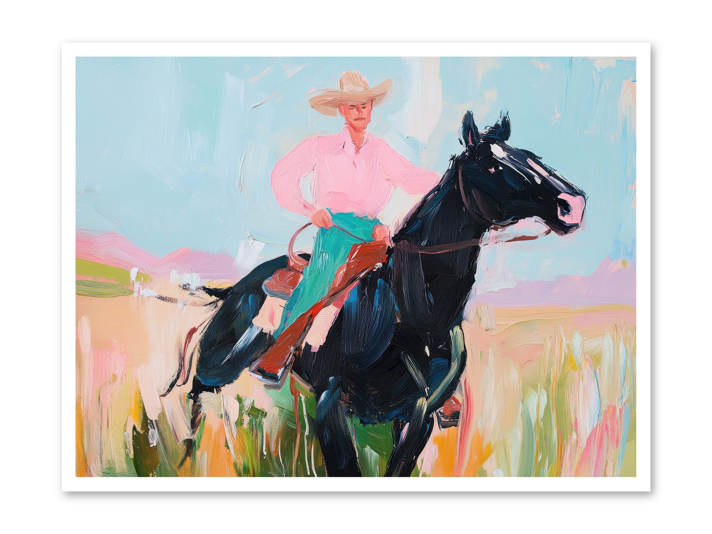 Barrel Racer's Dream -- Paper Print 40x30