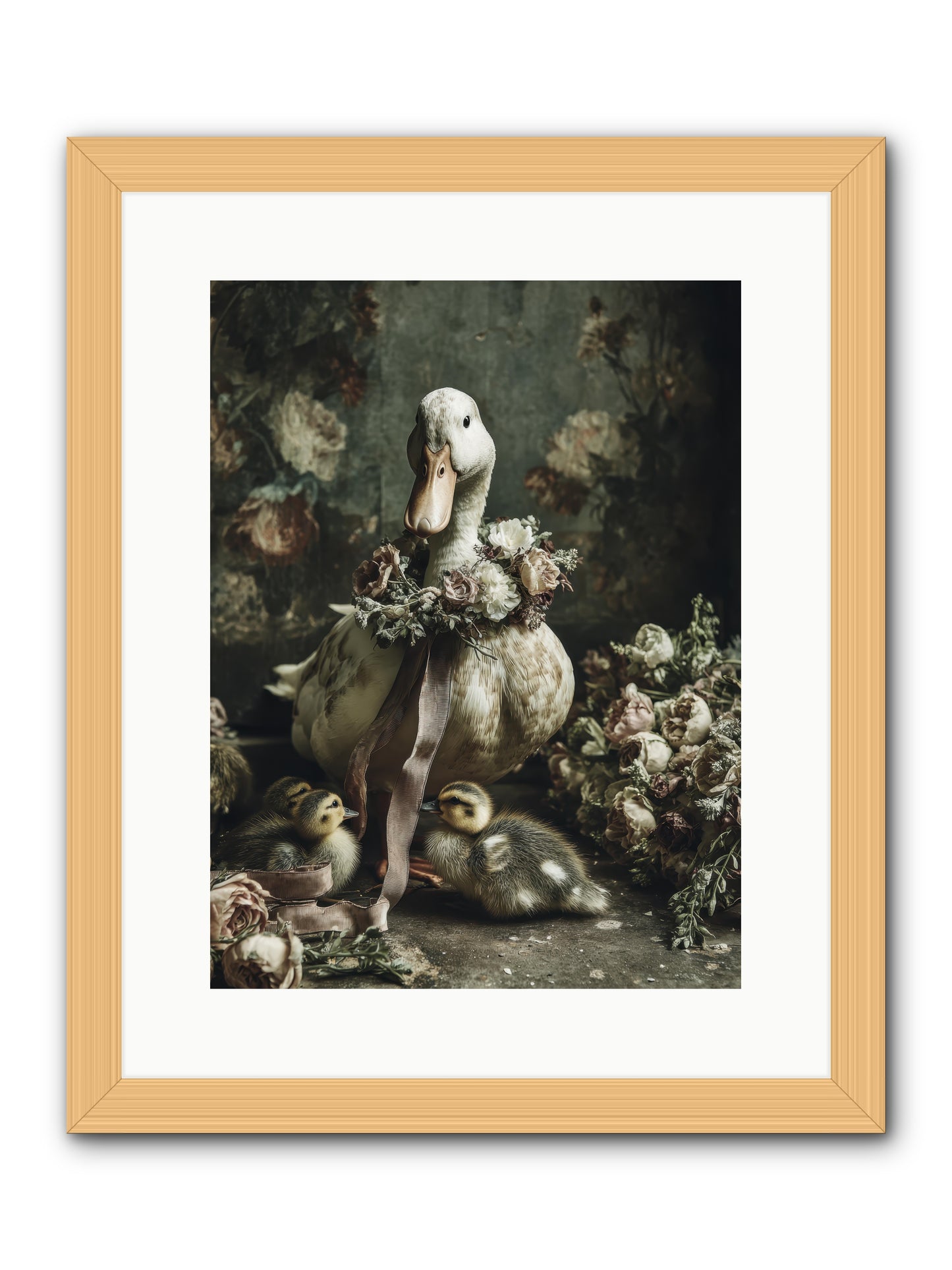 Basil -- Framed Print - Natural 12x16