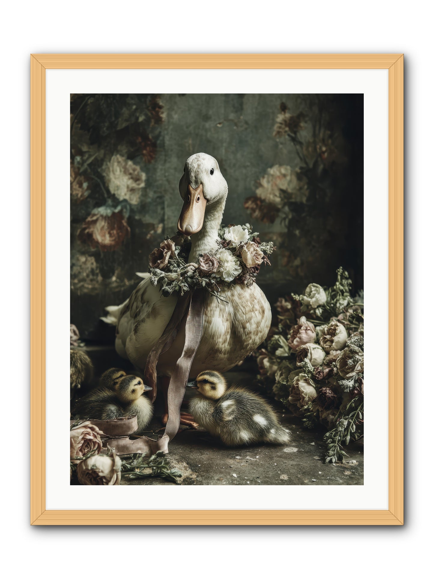 Basil -- Framed Print - Natural 24x32