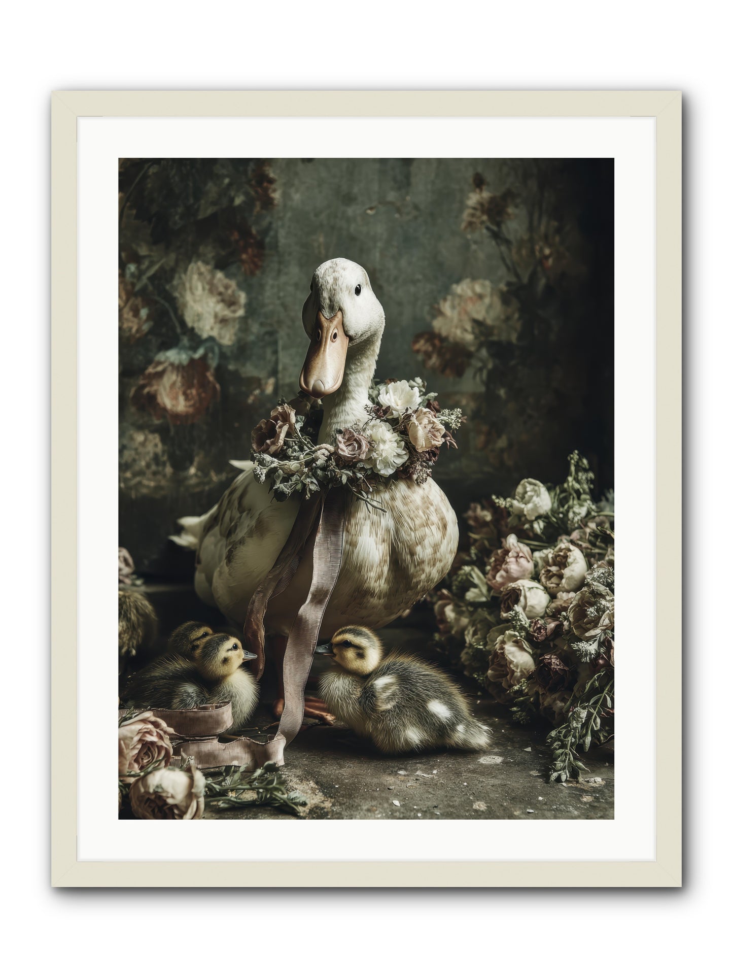 Basil -- Framed Print - White 24x32