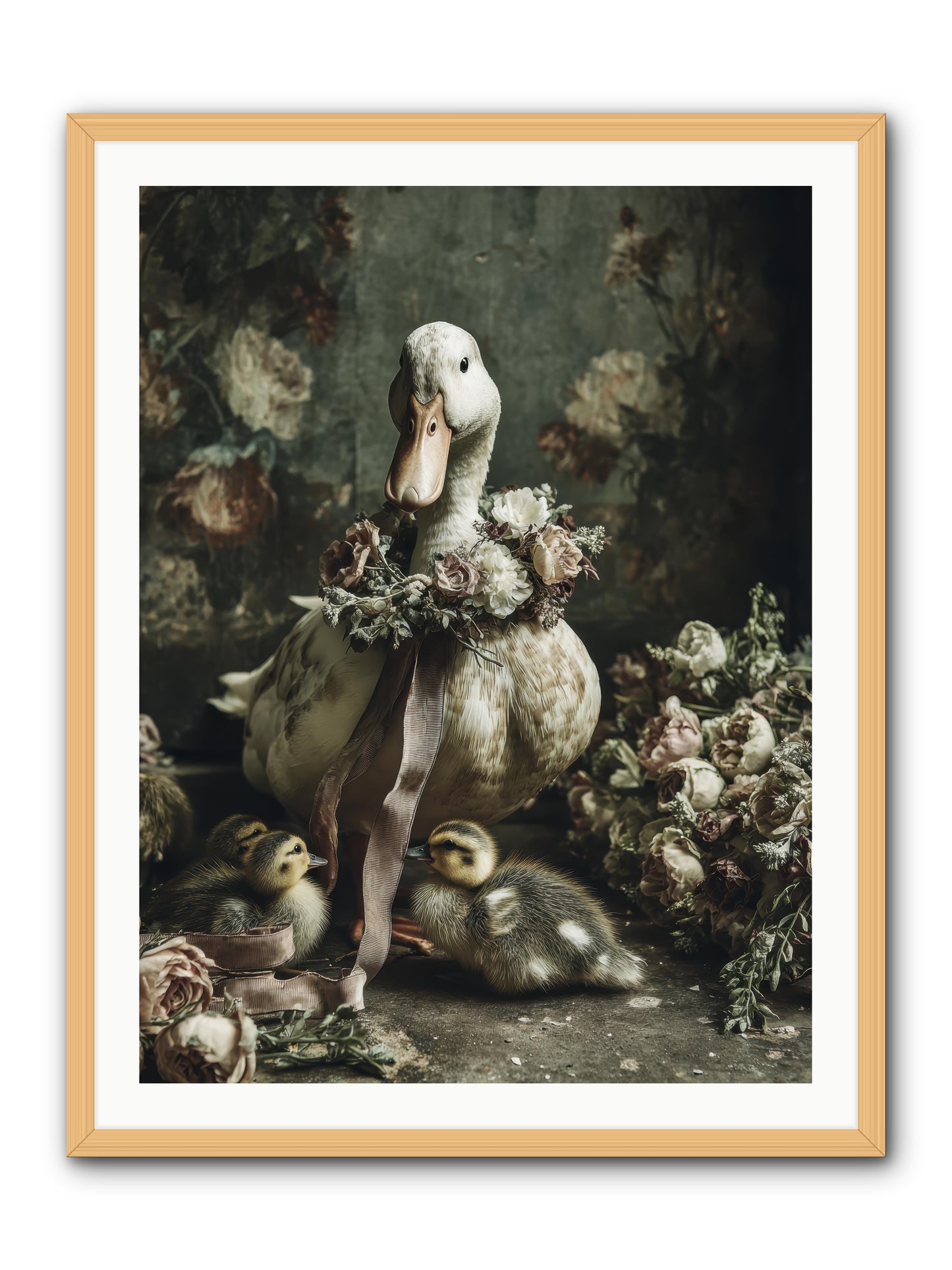 Basil -- Framed Print - Natural 30x40