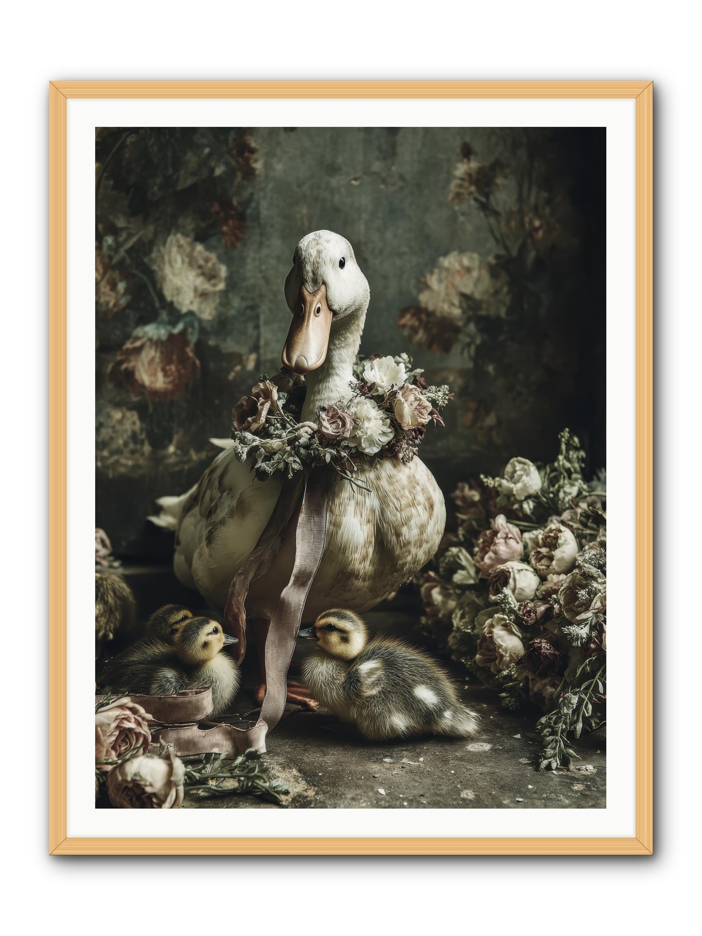 Basil -- Framed Print - Natural 36x48