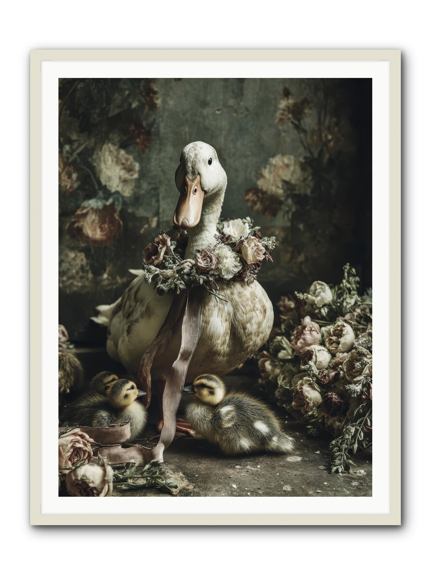 Basil -- Framed Print - White 36x48