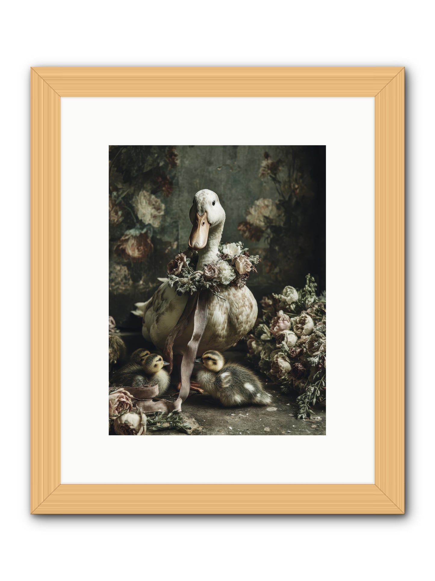 Basil -- Framed Print - Natural 9x12