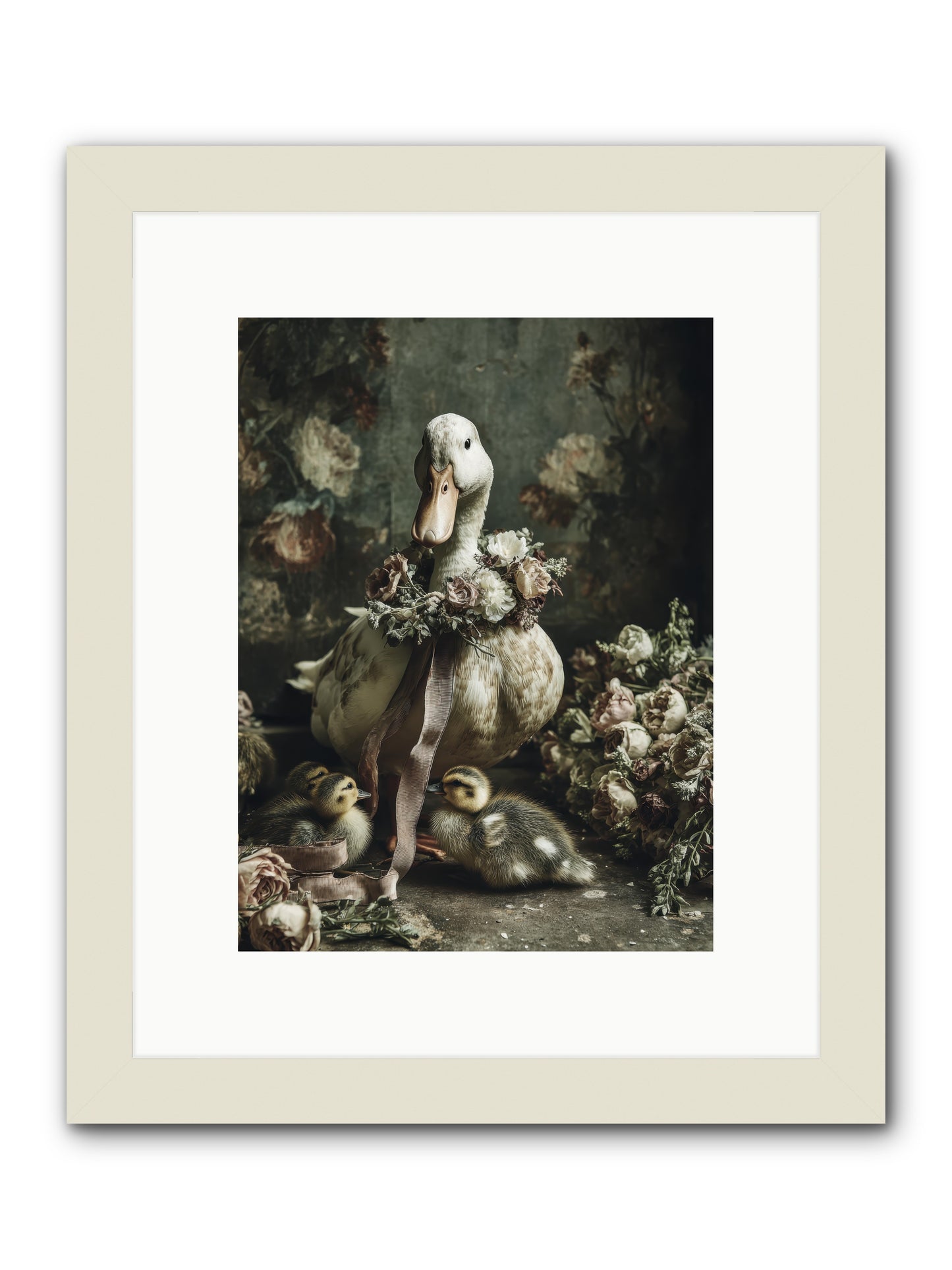 Basil -- Framed Print - White 9x12