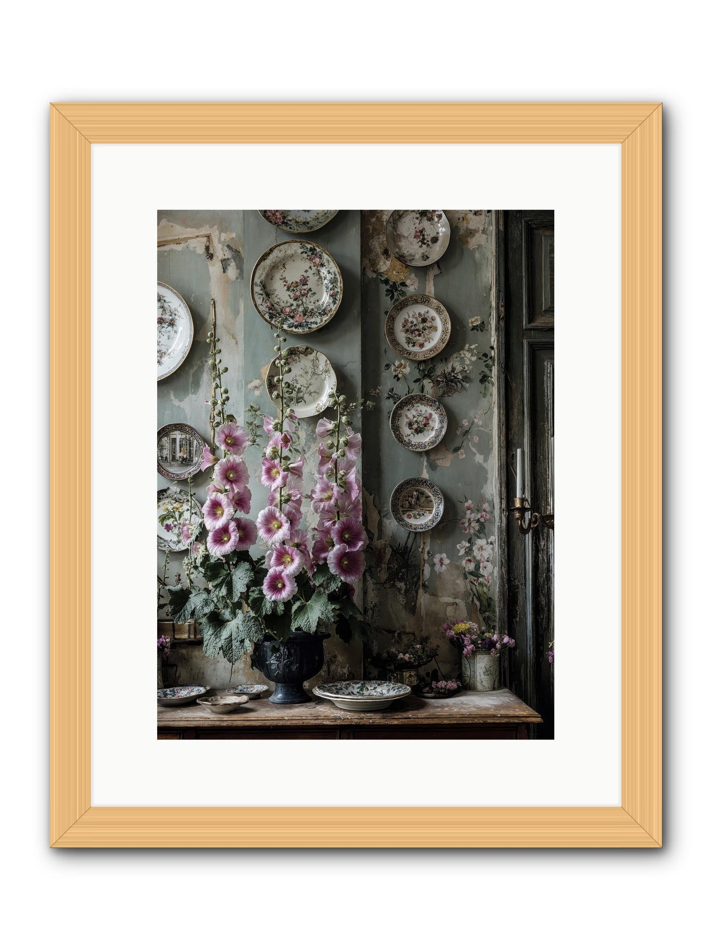 Basile -- Framed Print - Natural 12x16