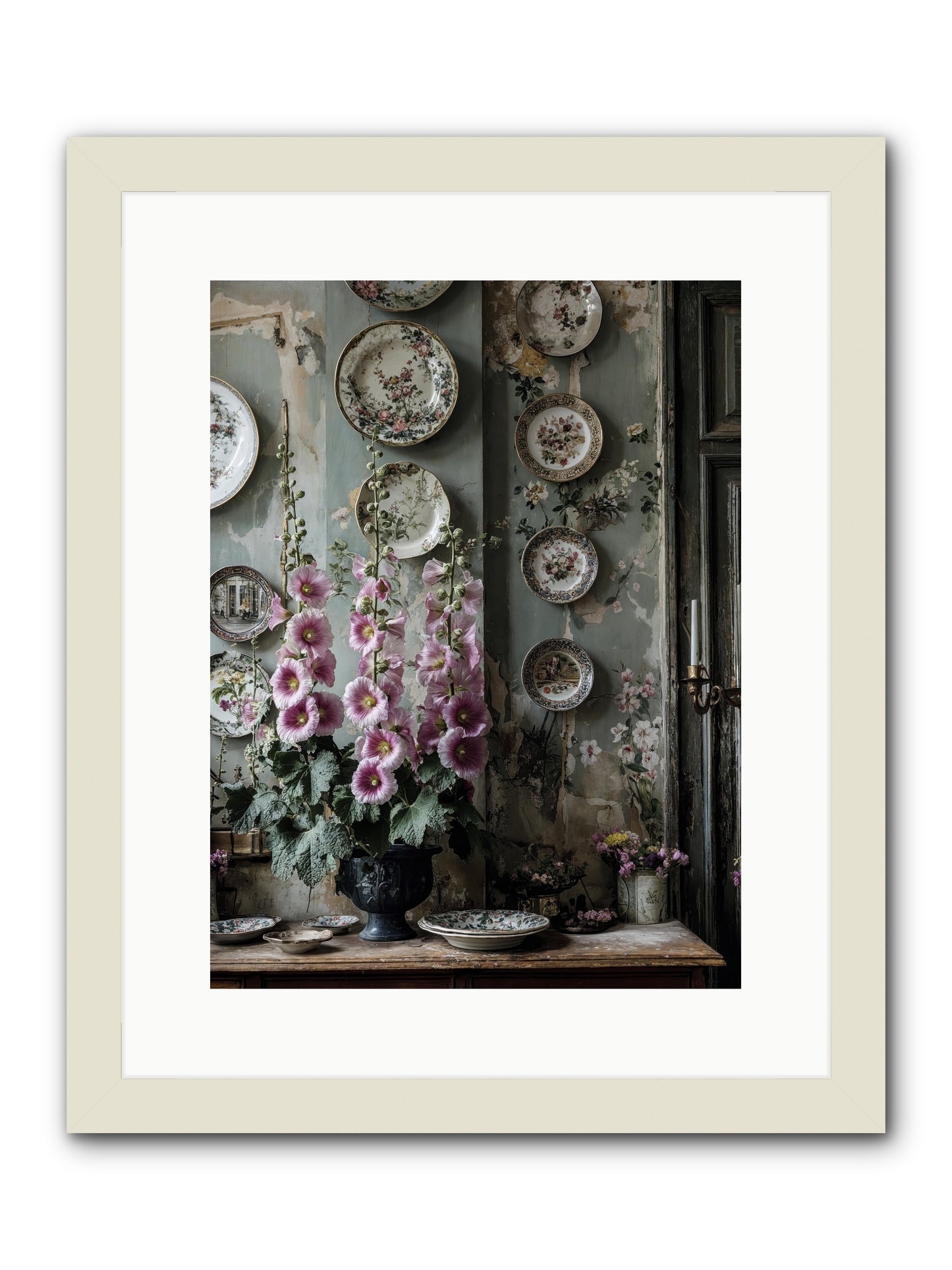 Basile -- Framed Print - White 12x16