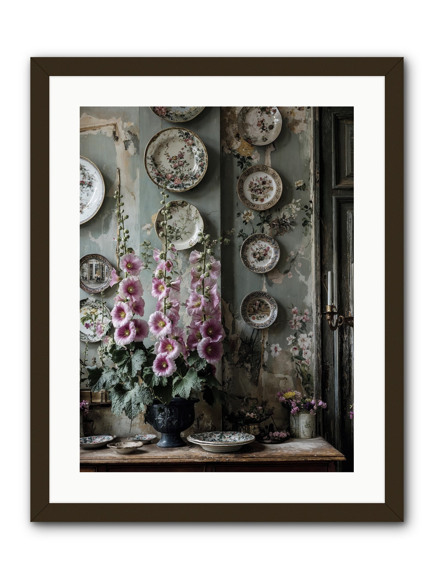 Basile -- Framed Print - Black 18x24