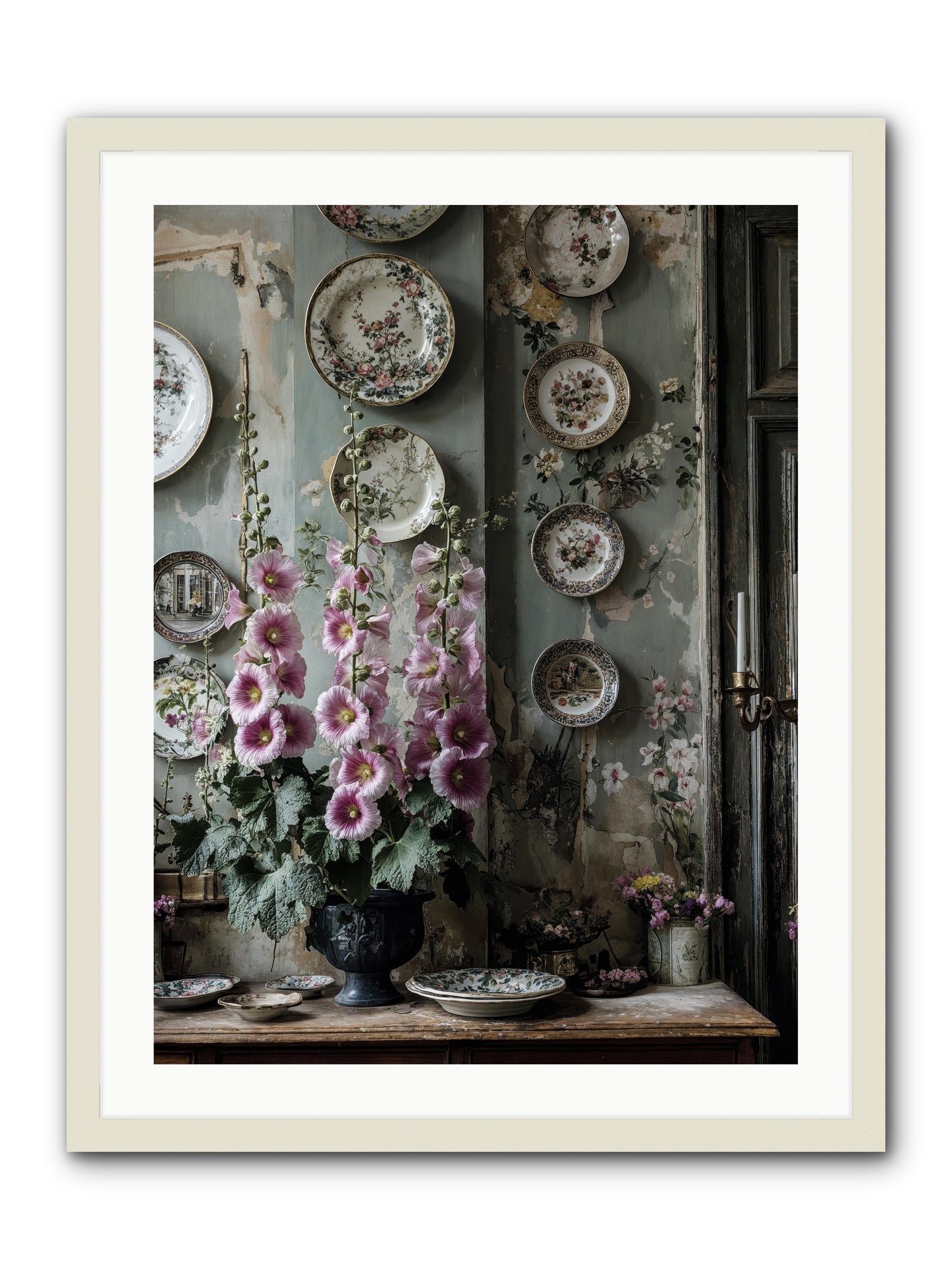Basile -- Framed Print - White 24x32