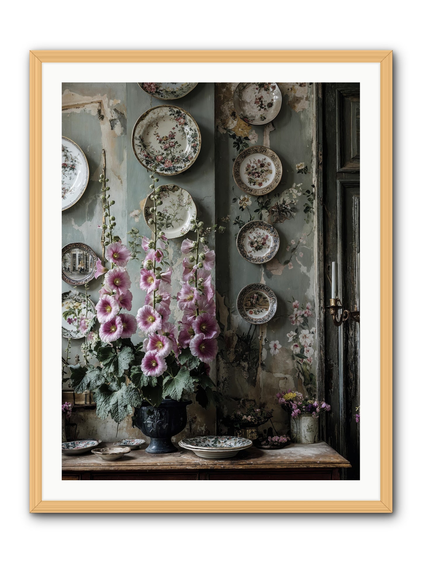 Basile -- Framed Print - Natural 30x40