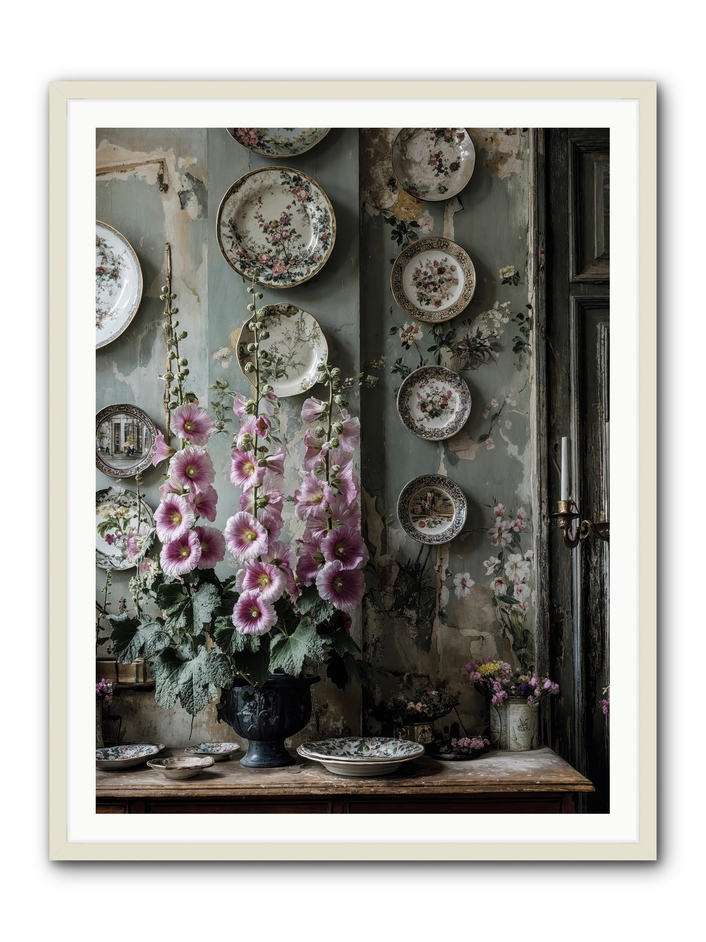 Basile -- Framed Print - White 36x48