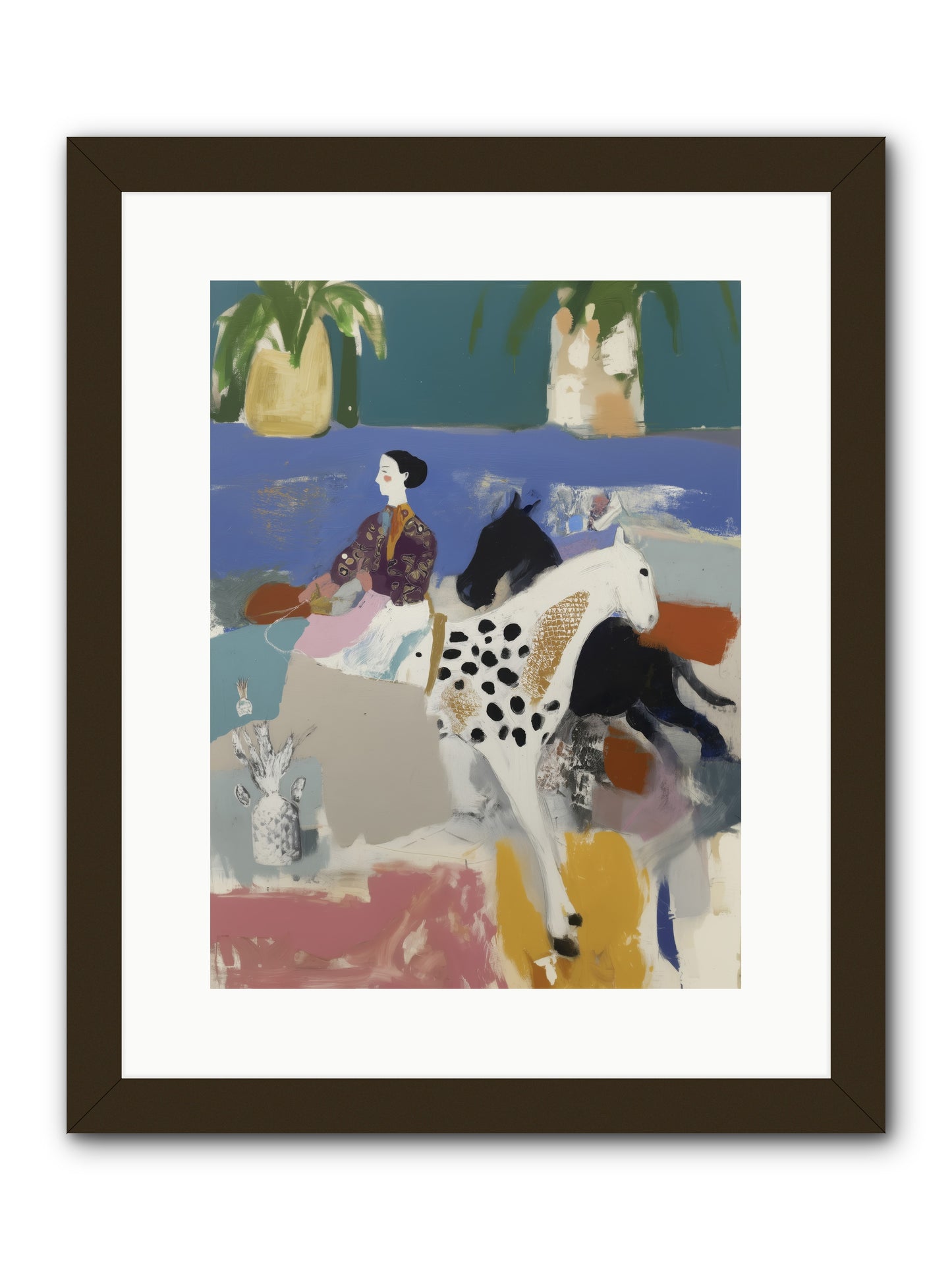 Basket of Stars -- Framed Print - Black 12x16