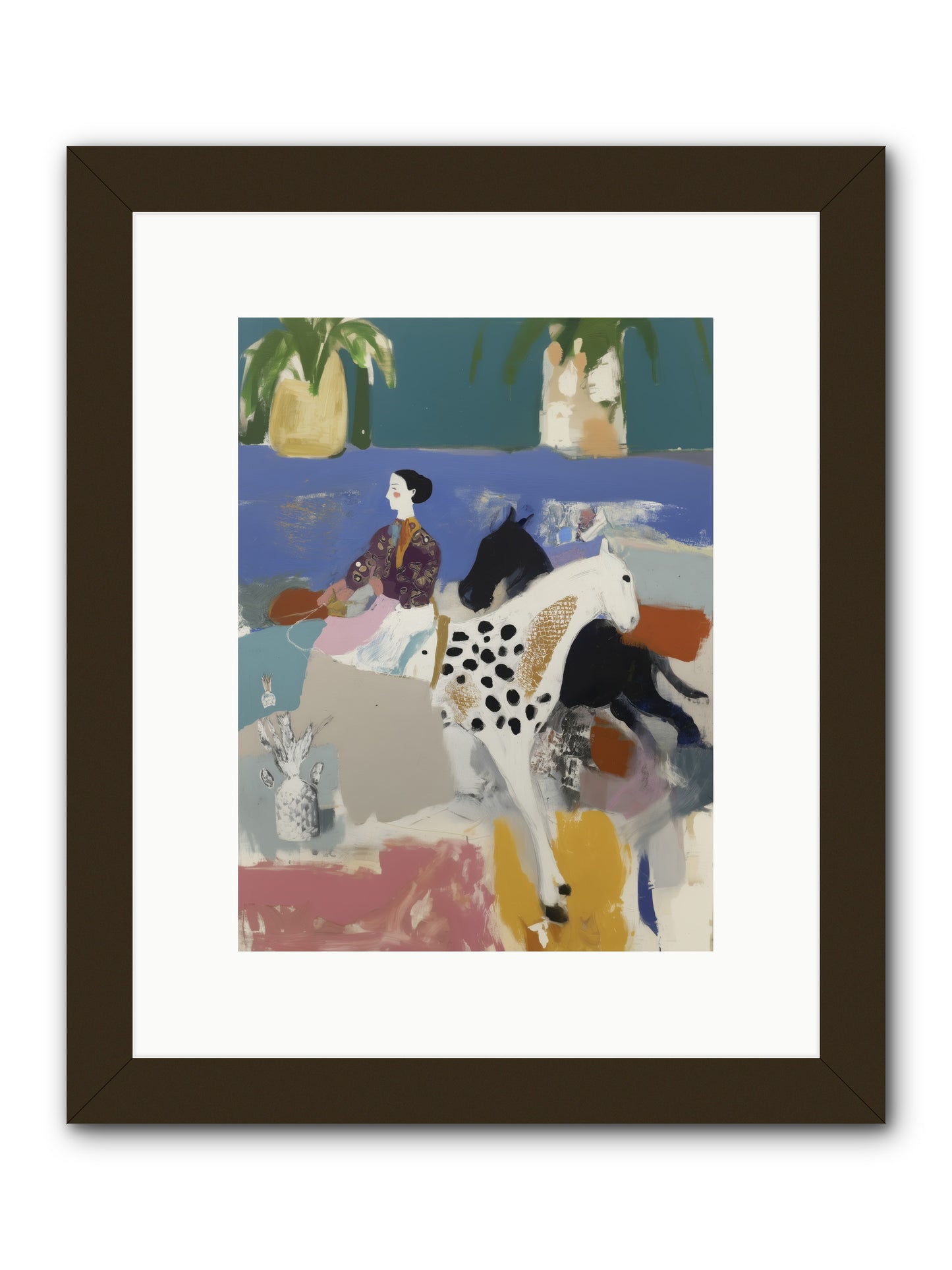 Basket of Stars -- Framed Print - Black 9x12