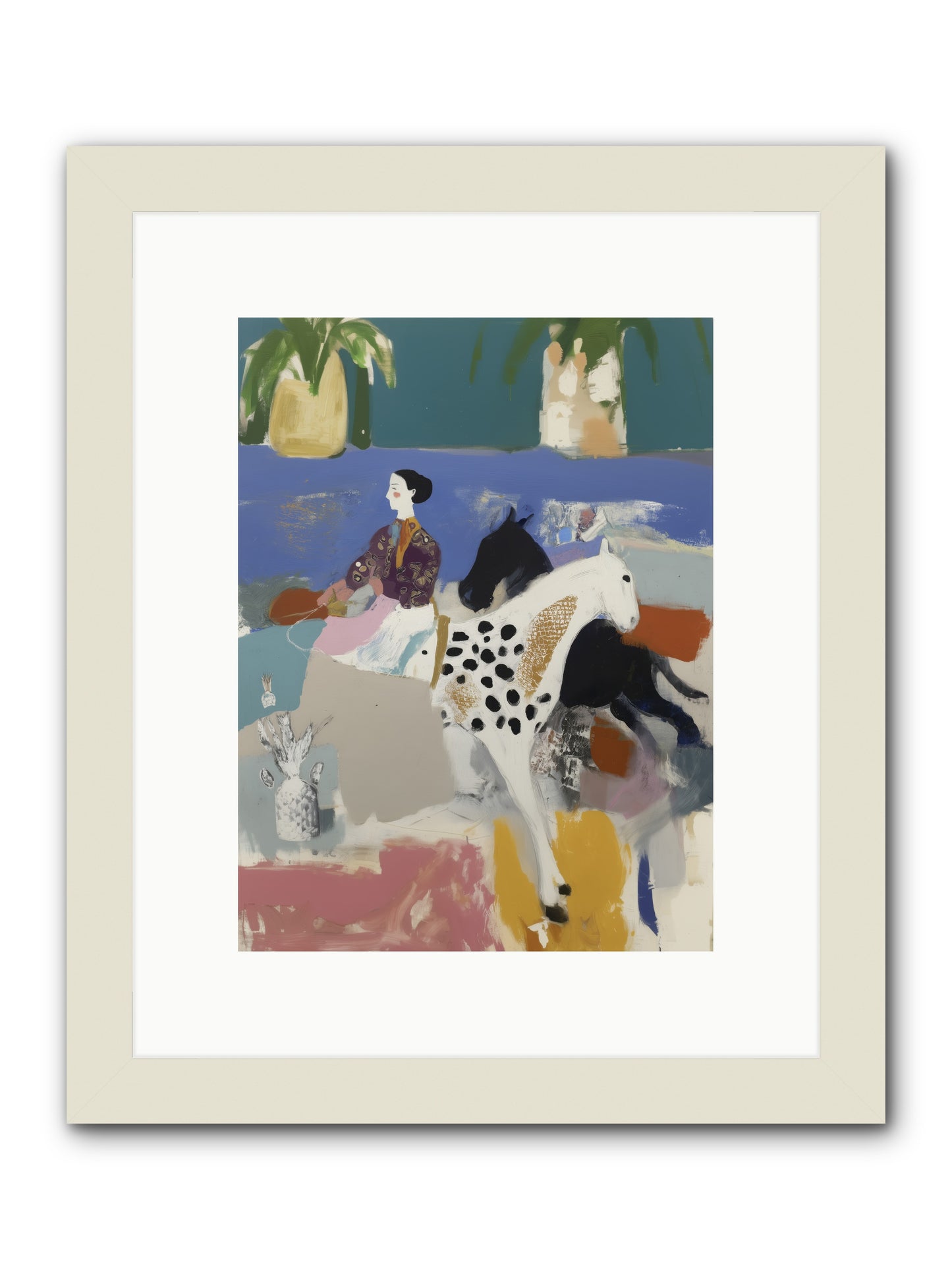 Basket of Stars -- Framed Print - White 9x12
