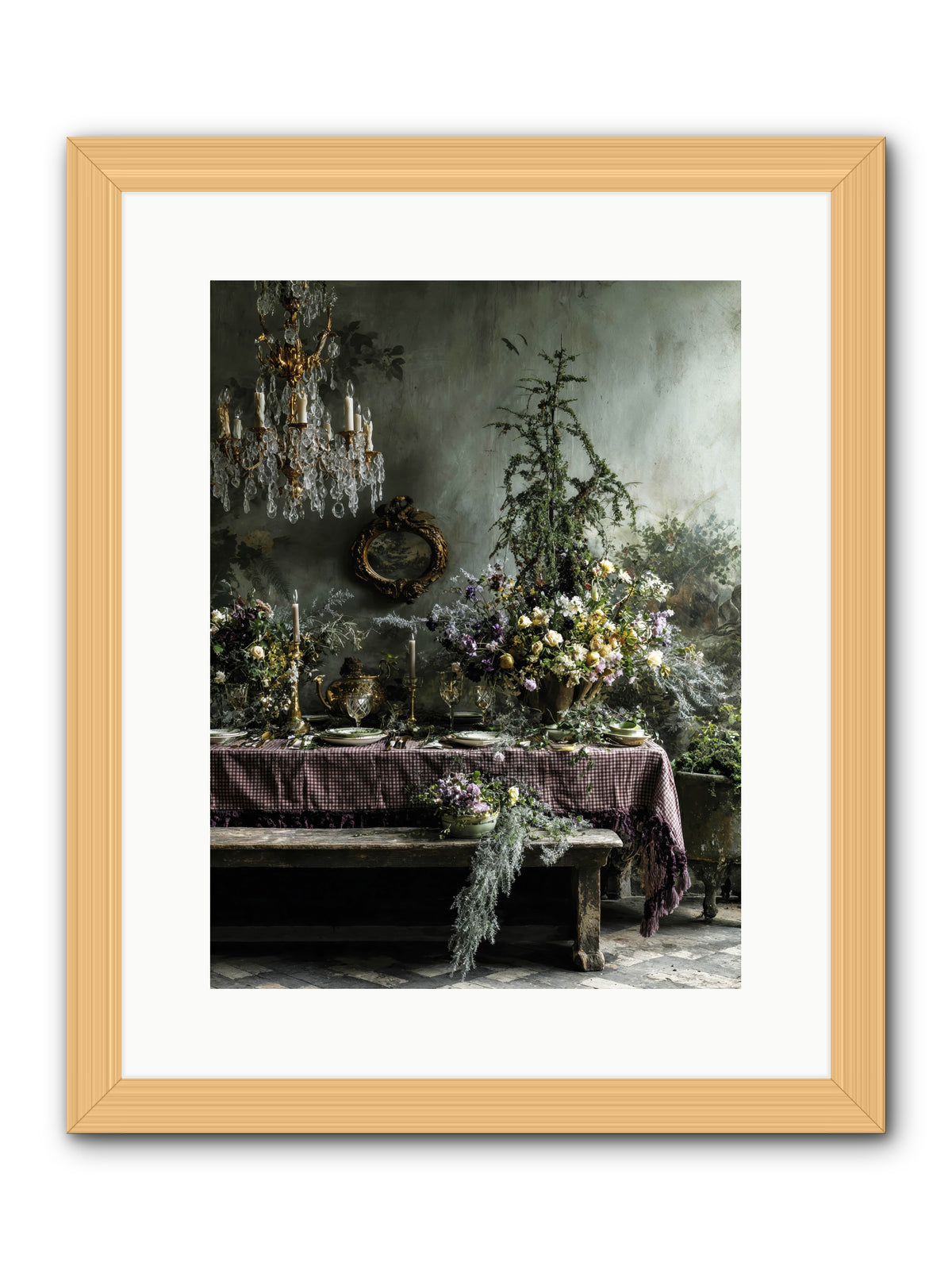 Bathed In Celestial Glow -- Framed Print - Natural 12x16