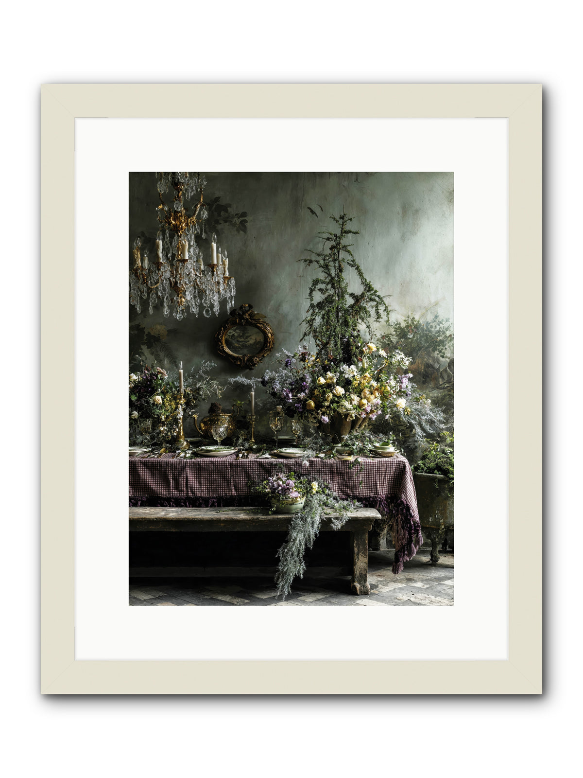 Bathed In Celestial Glow -- Framed Print - White 12x16