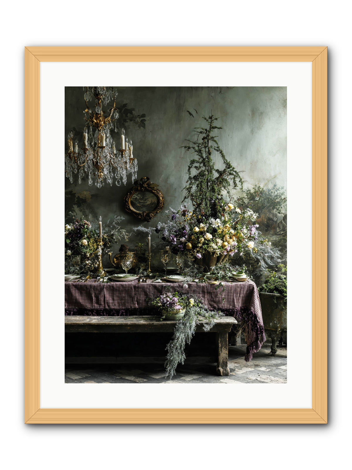 Bathed In Celestial Glow -- Framed Print - Natural 18x24
