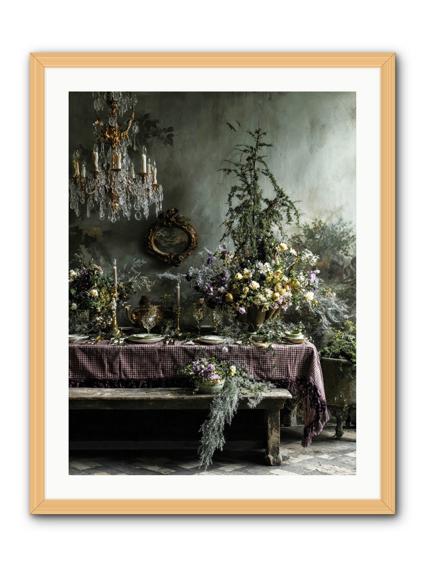 Bathed In Celestial Glow -- Framed Print - Natural 24x32