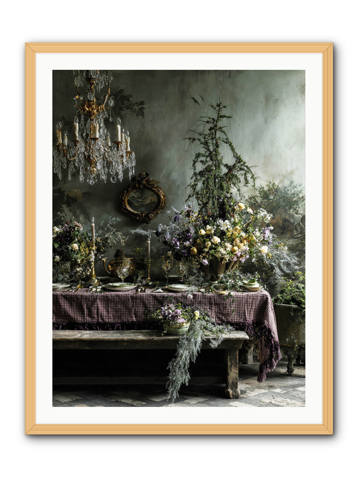 Bathed In Celestial Glow -- Framed Print - Natural 30x40