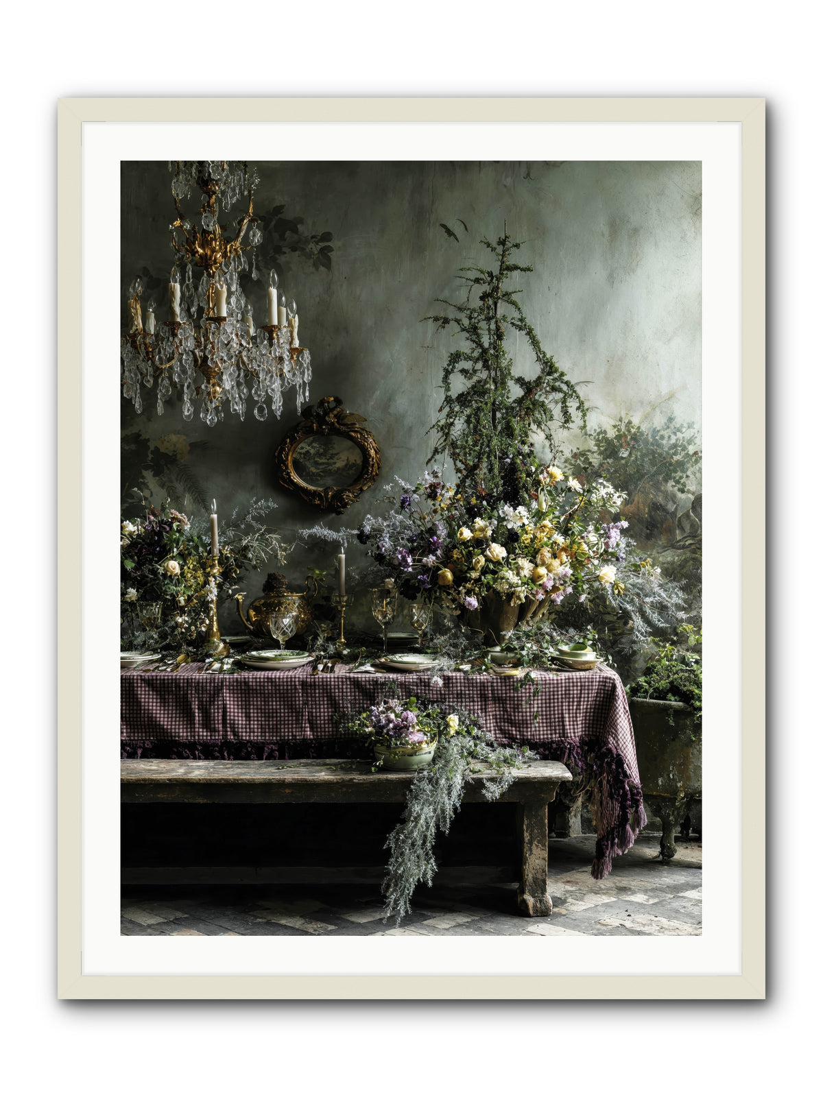 Bathed In Celestial Glow -- Framed Print - White 30x40