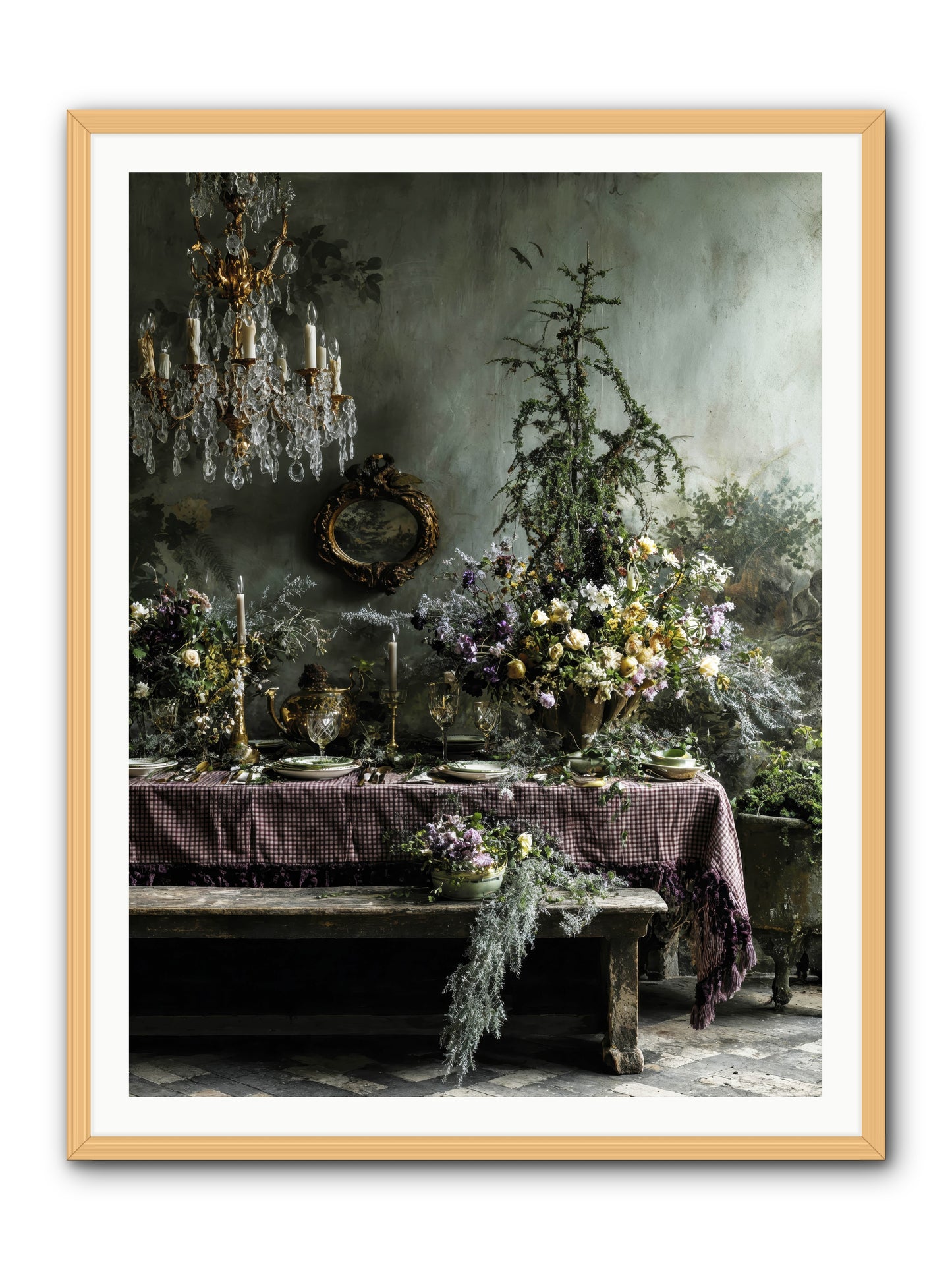 Bathed In Celestial Glow -- Framed Print - Natural 36x48